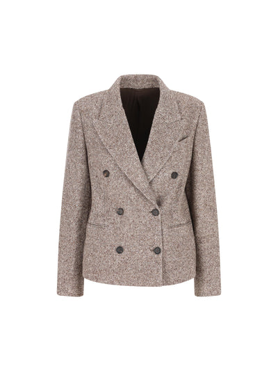 Giacca realizzata in lana vergine e seta. MG5317329 C6321 BRUNELLO CUCINELLI 