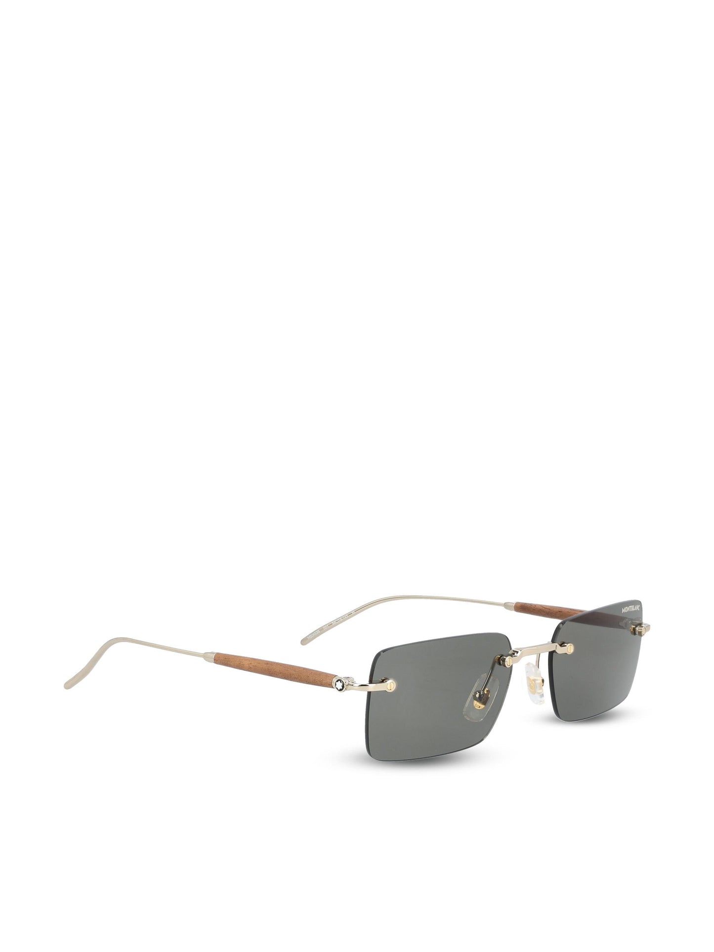 Occhiali da sole realizzati in metallo. MB0453S GOLD-GOLD-GREY MONTBLANC 