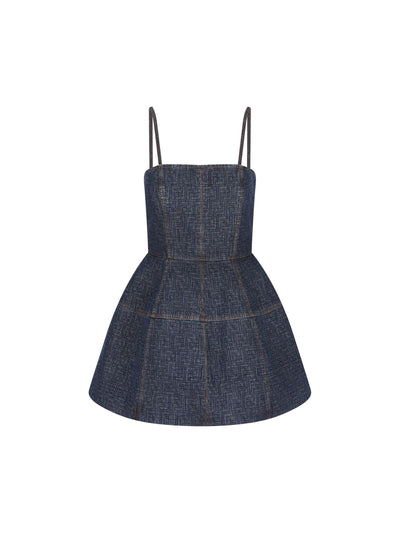 Abito corto bustier realizzato in cotone. FLD568 AW82F1UKI FENDI 