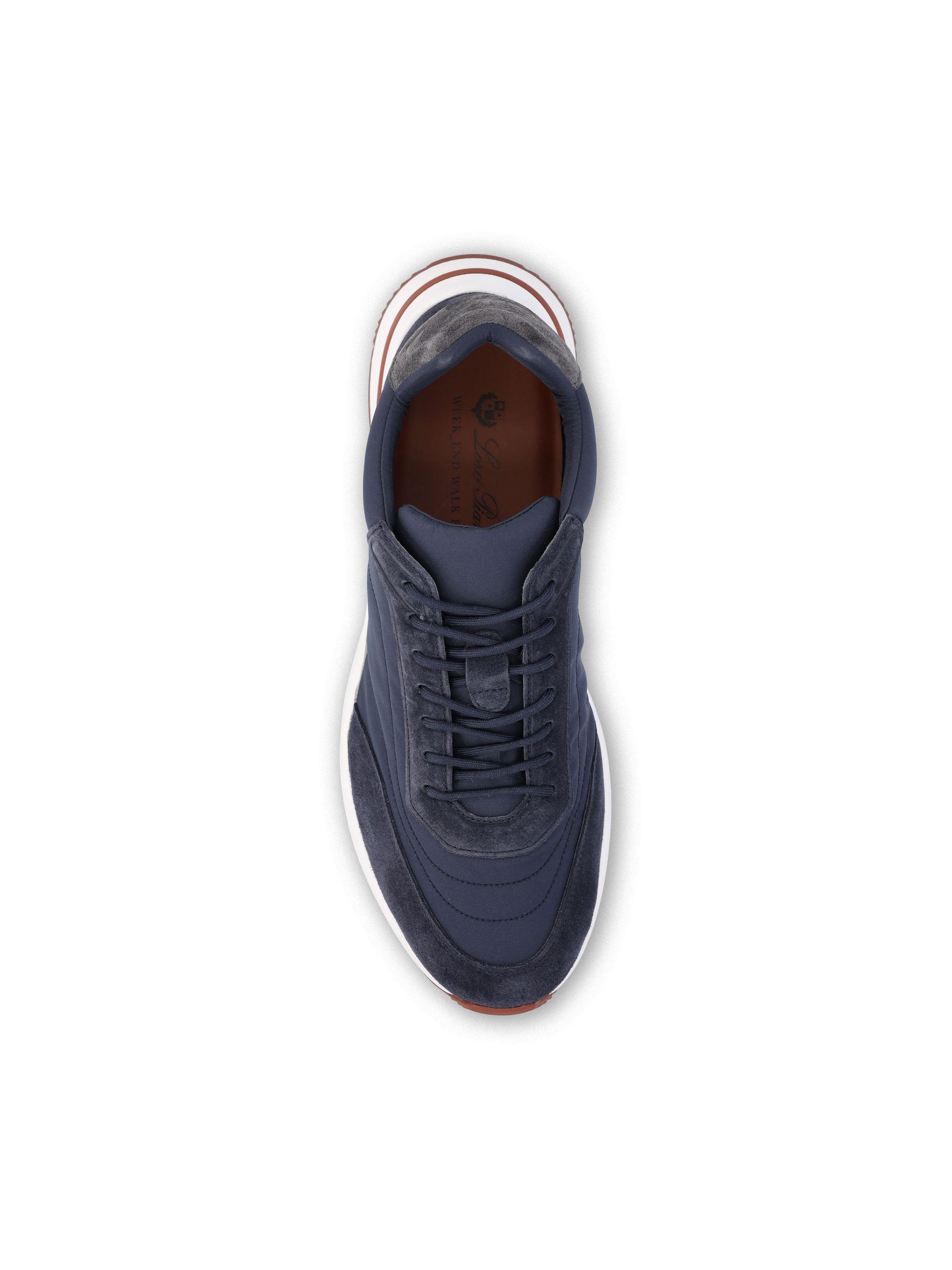 Sneaker Week End Walk in microfibra Wind. FAP9780 W000 LORO PIANA 