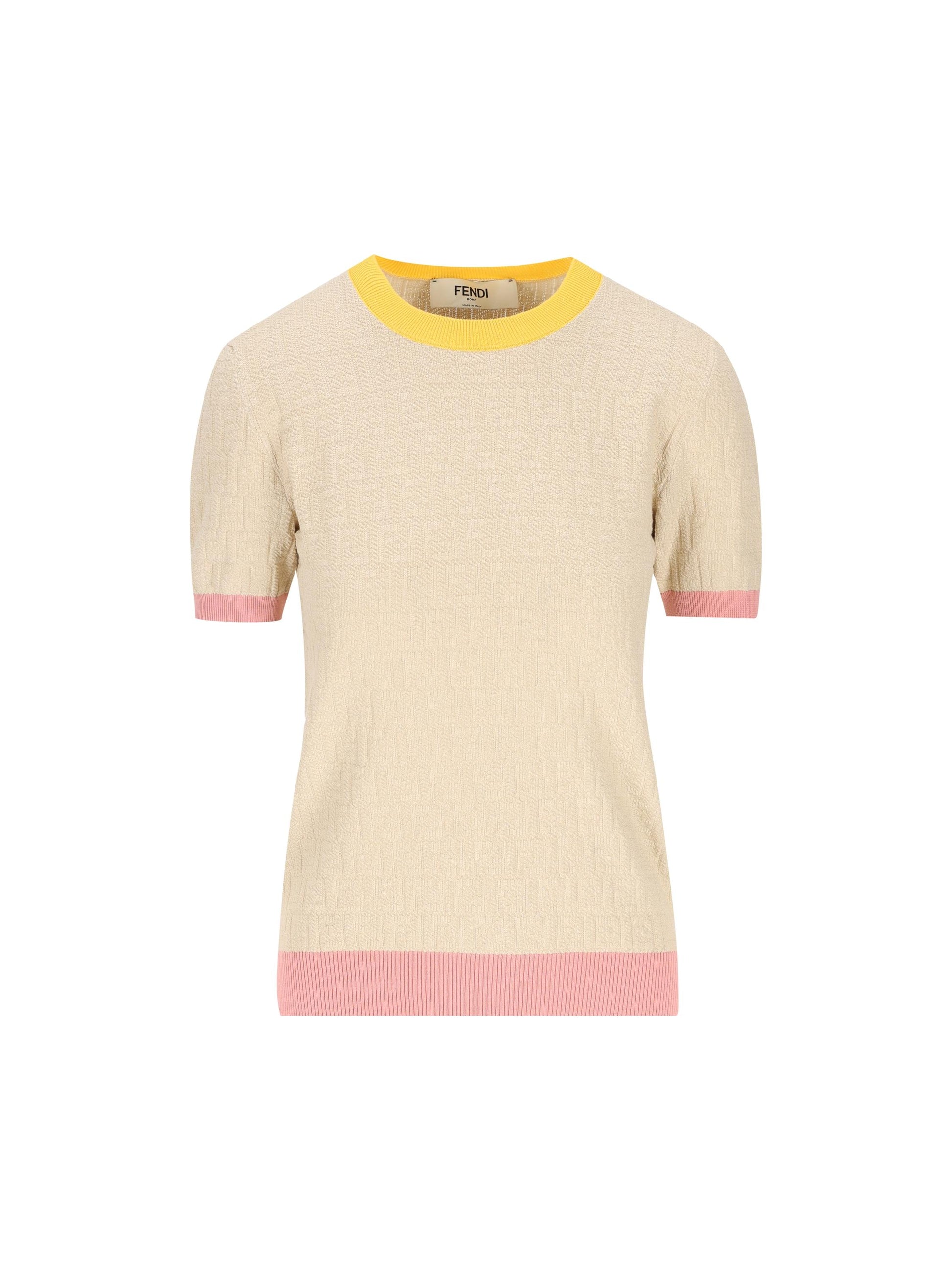 Maglia realizzata in cotone e seta. FZXE94 AW4SF0WC4 FENDI 