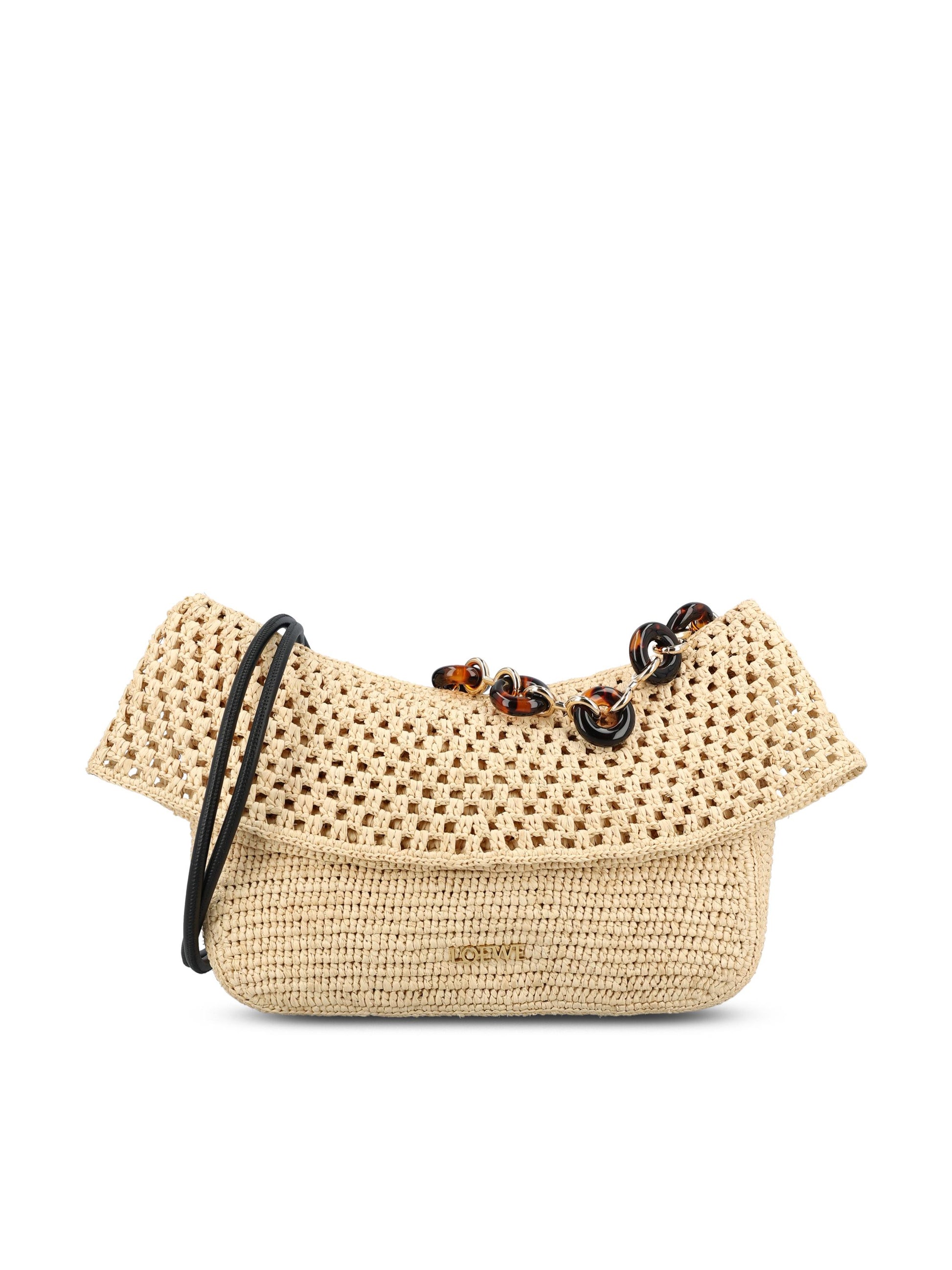 Borsa realizzata in rafia e pelle. AP22P22X22 2123 LOEWE - PAULA'S IBIZA 