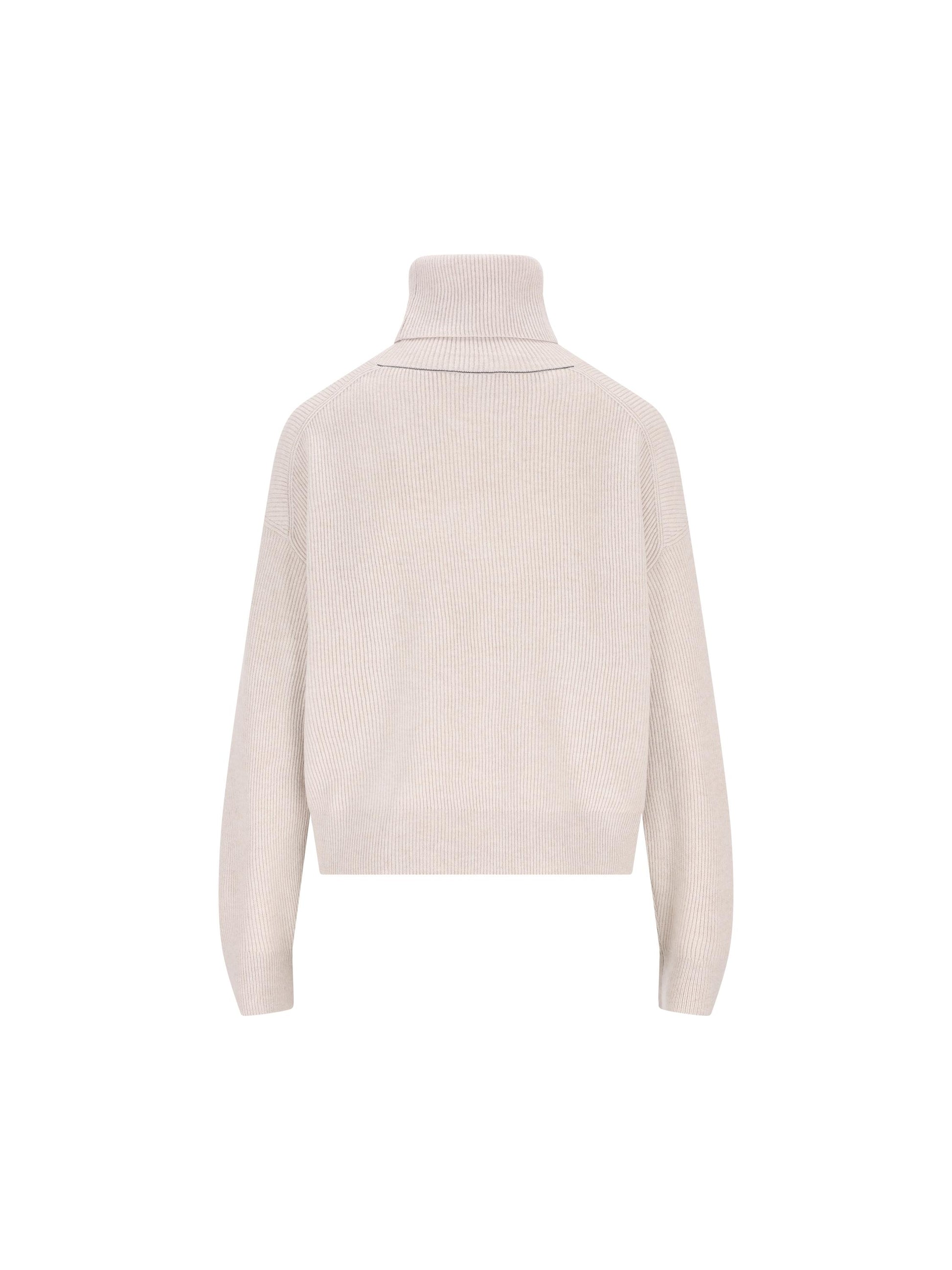 Maglia Collo Alto in Lana Vergine, Cashmere e Seta M16129313 C9610 BRUNELLO CUCINELLI 