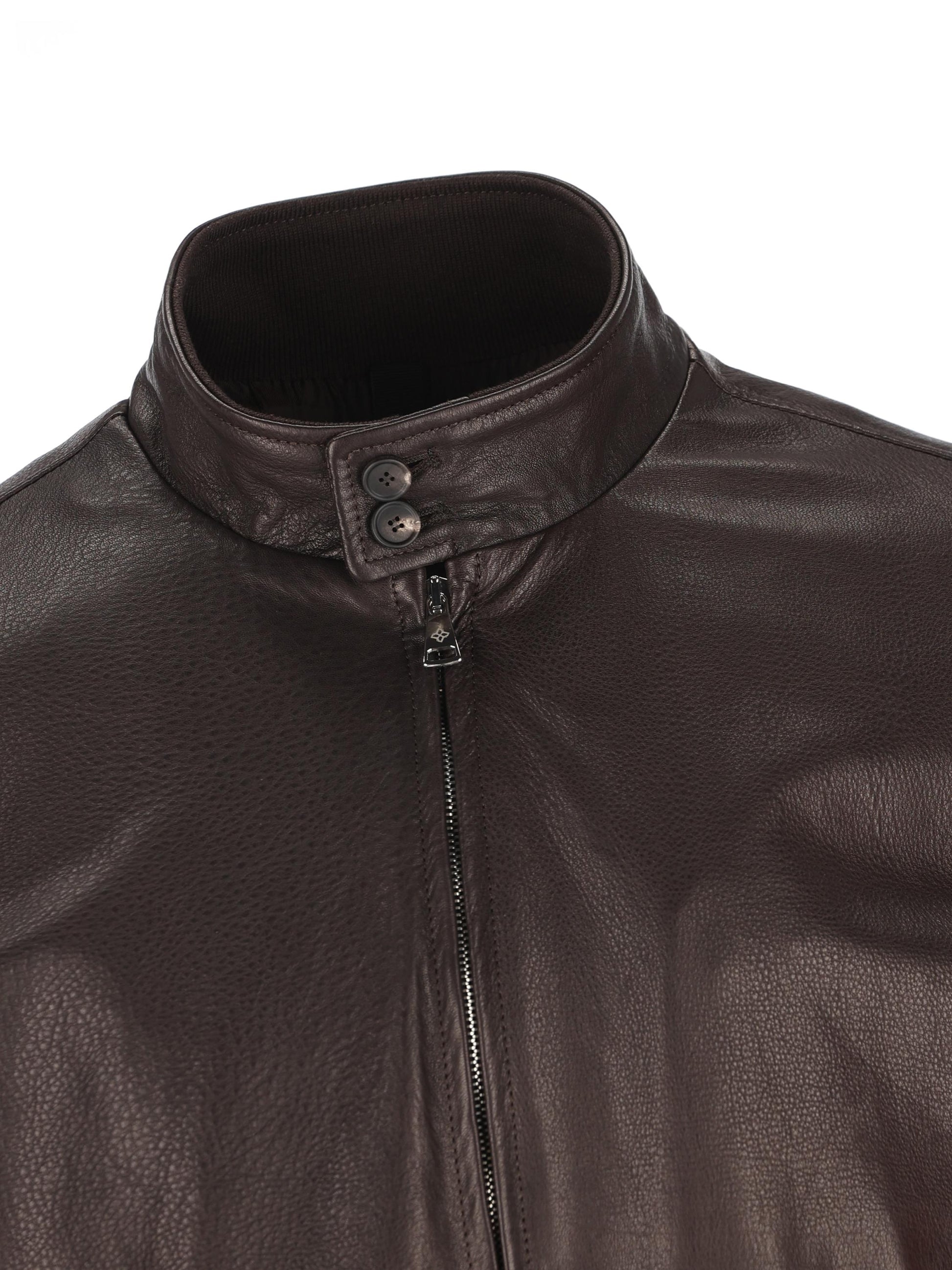 Giacca realizzata in pelle. ICE MORO TAGLIATORE 