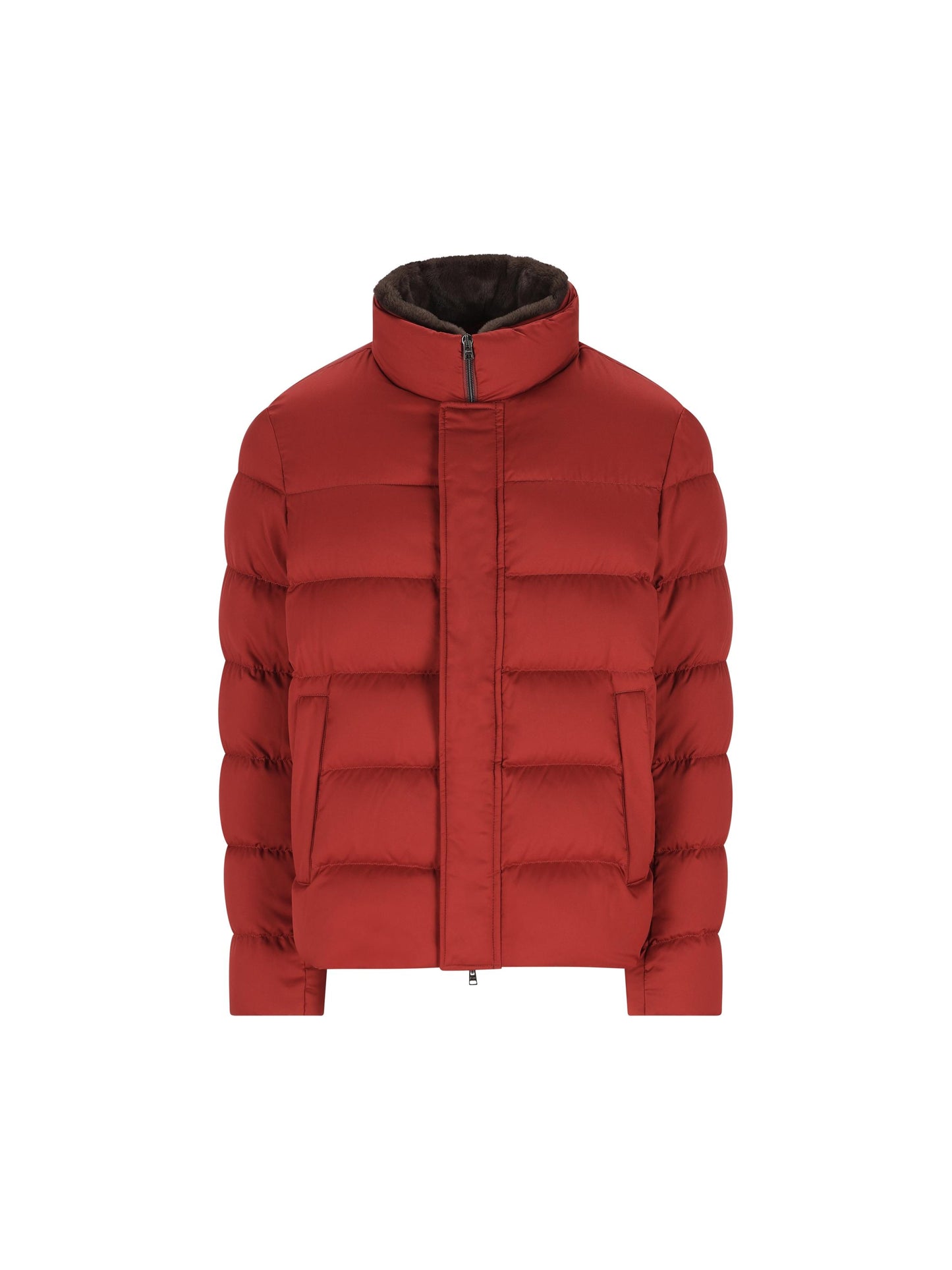 Piumino corto Laminar con collo in pelliccia removibile PI001019U 12414Z6705 HERNO 