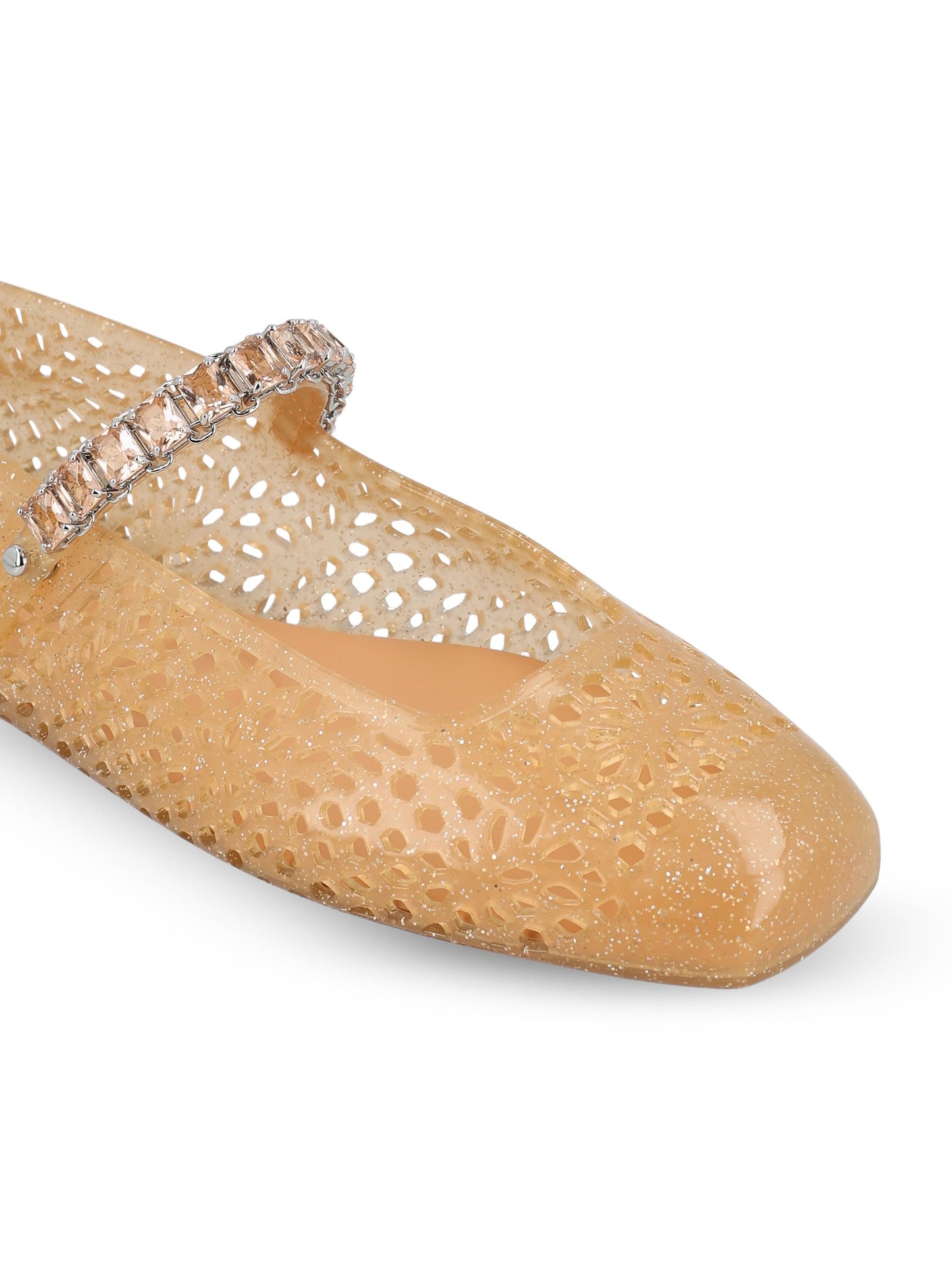 Ballerine in TPU. THE JELLY NTXLIGHT TOFFEE JIMMY CHOO 