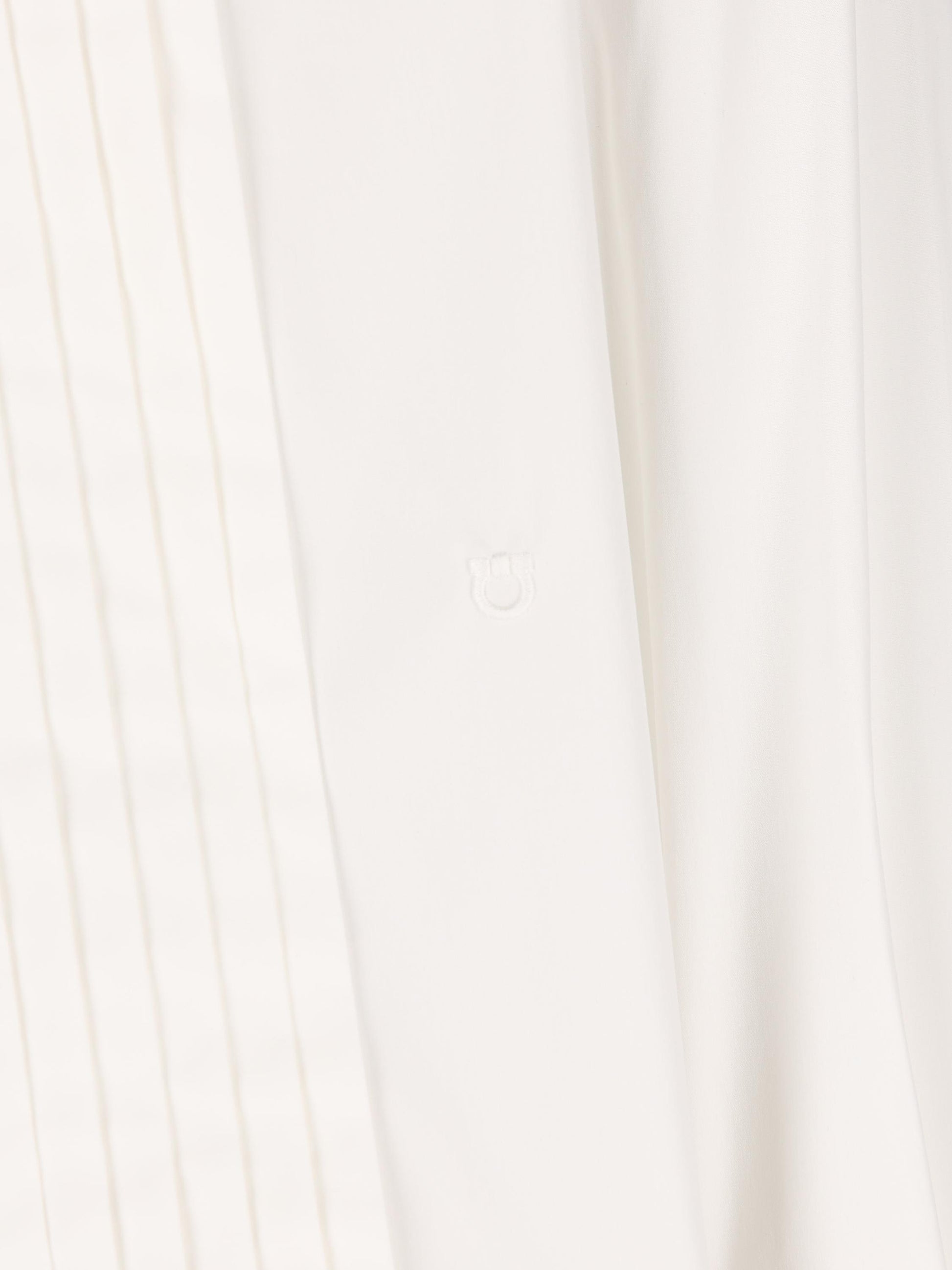 Camicia da smoking in popeline stretch 145368 791478001 SALVATORE FERRAGAMO 