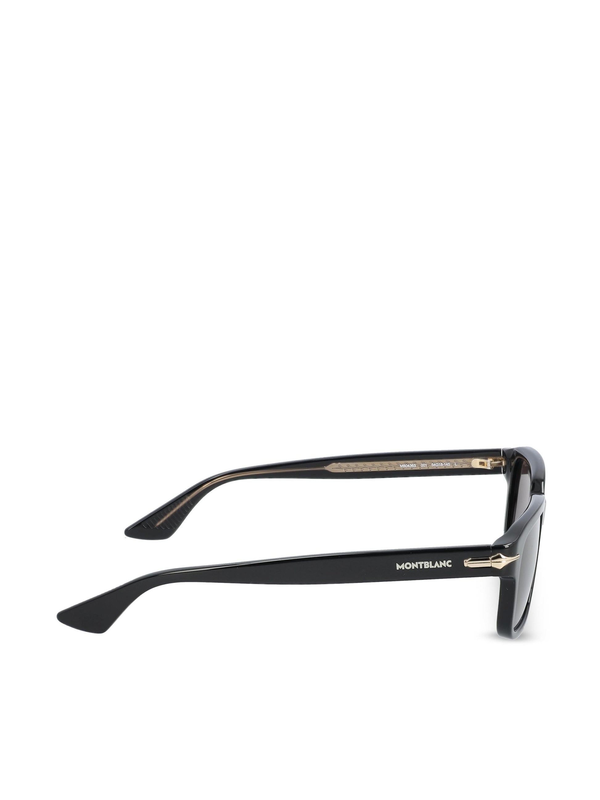 Occhiali da sole realizzati in acetato. MB0436S BLACK-BLACK-GREY MONTBLANC 