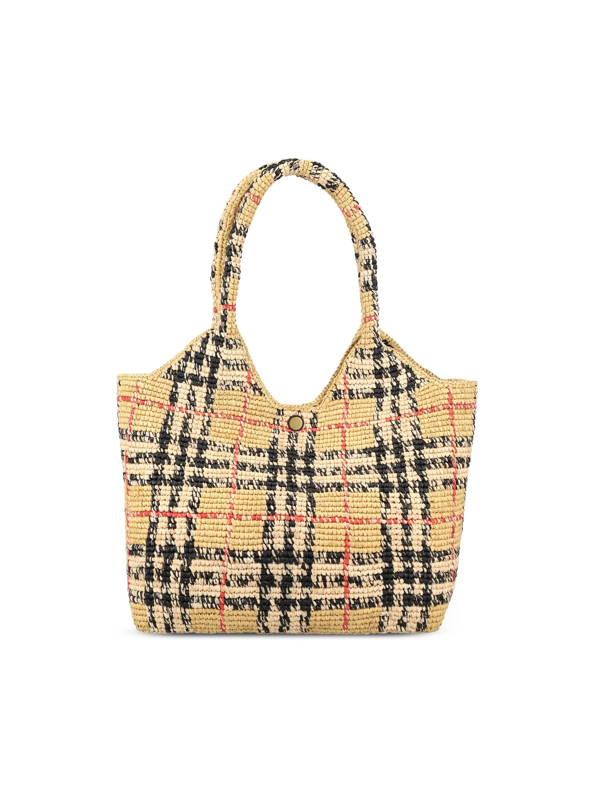 Borsa realizzata in rafia. 8124332 B9368 BURBERRY 