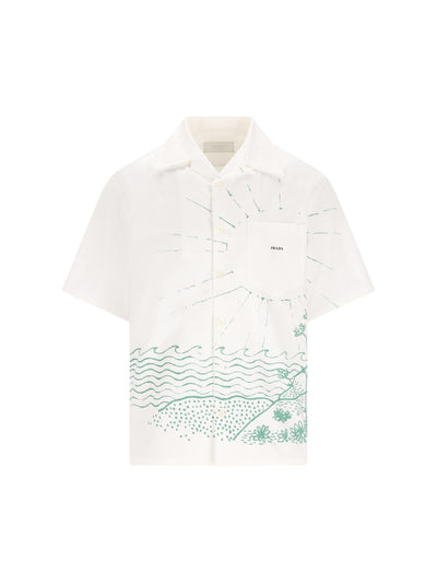 Camicia realizzata in cotone. UCS414 184FF0089 PRADA 