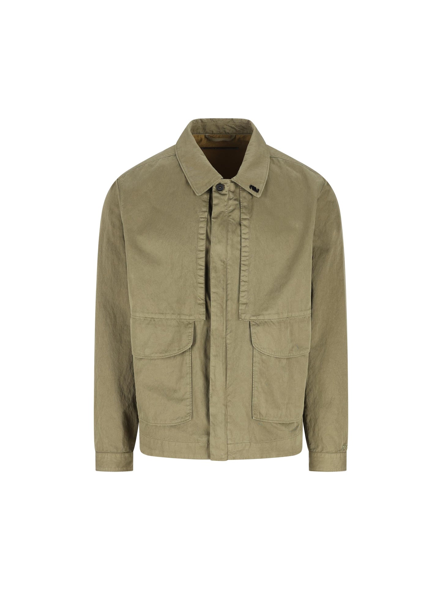 Overshirt realizzata in cotone e poliammide. MOS102A11 0500G652 MASSIMO OSTI STUDIO 