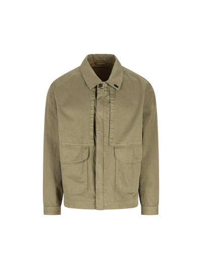 Overshirt realizzata in cotone e poliammide. MOS102A11 0500G652 MASSIMO OSTI STUDIO 