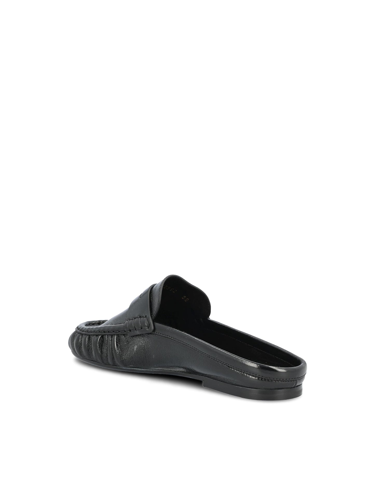 Mule LE LOAFER Saint Laurent in Pelle Stropicciata Lucida 852392 AAFUV1000 SAINT LAURENT 