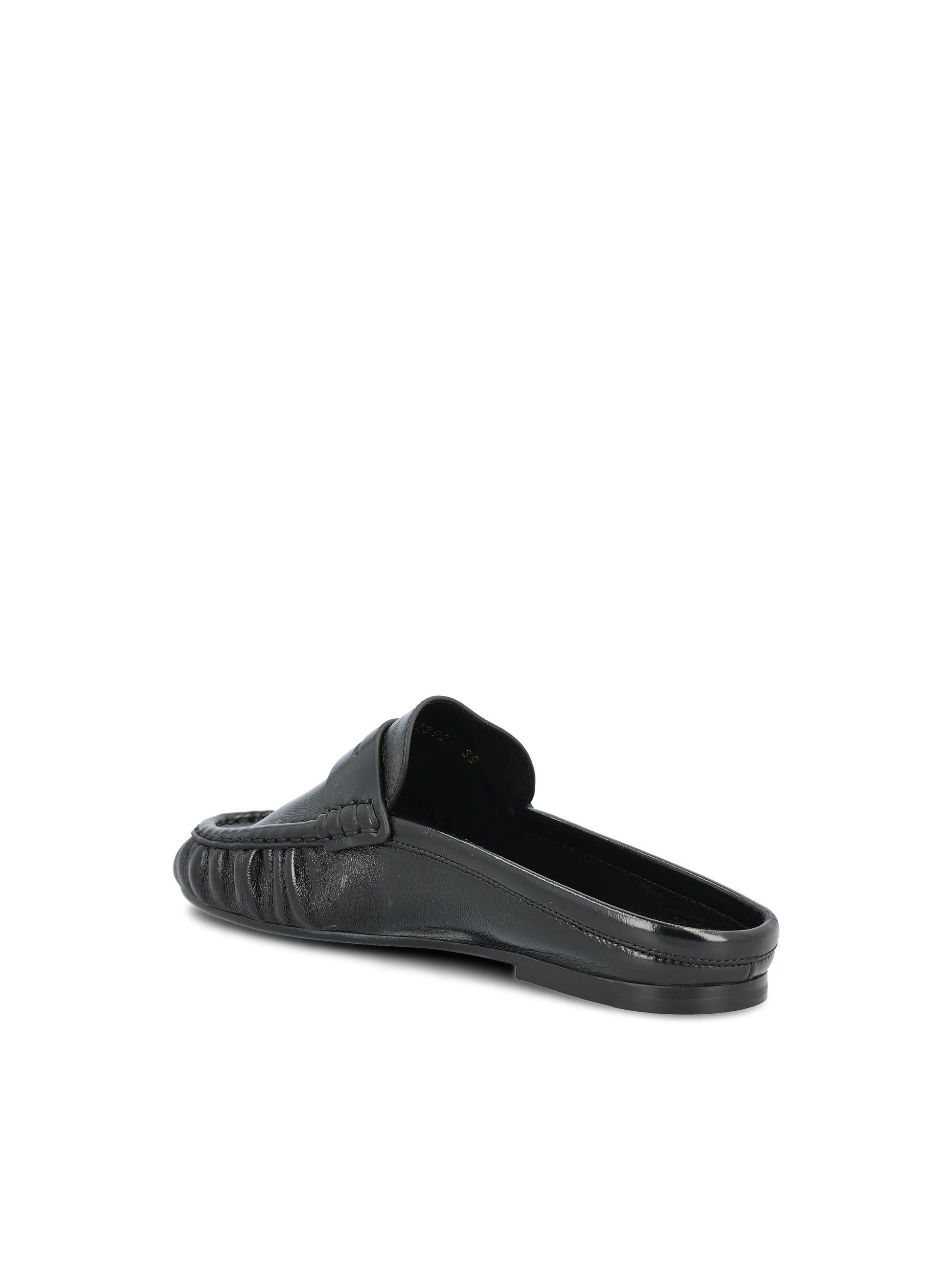 Mule LE LOAFER Saint Laurent in Pelle Stropicciata Lucida 852392 AAFUV1000 SAINT LAURENT 