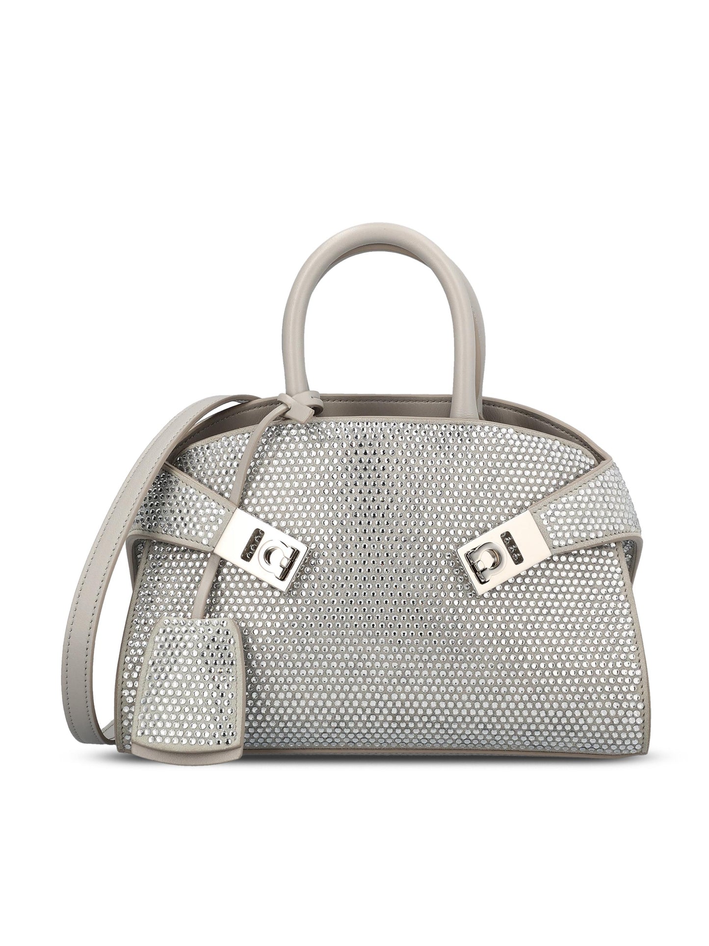 Borsa realizzata in pelle e cristalli. 219435 774755001 SALVATORE FERRAGAMO 