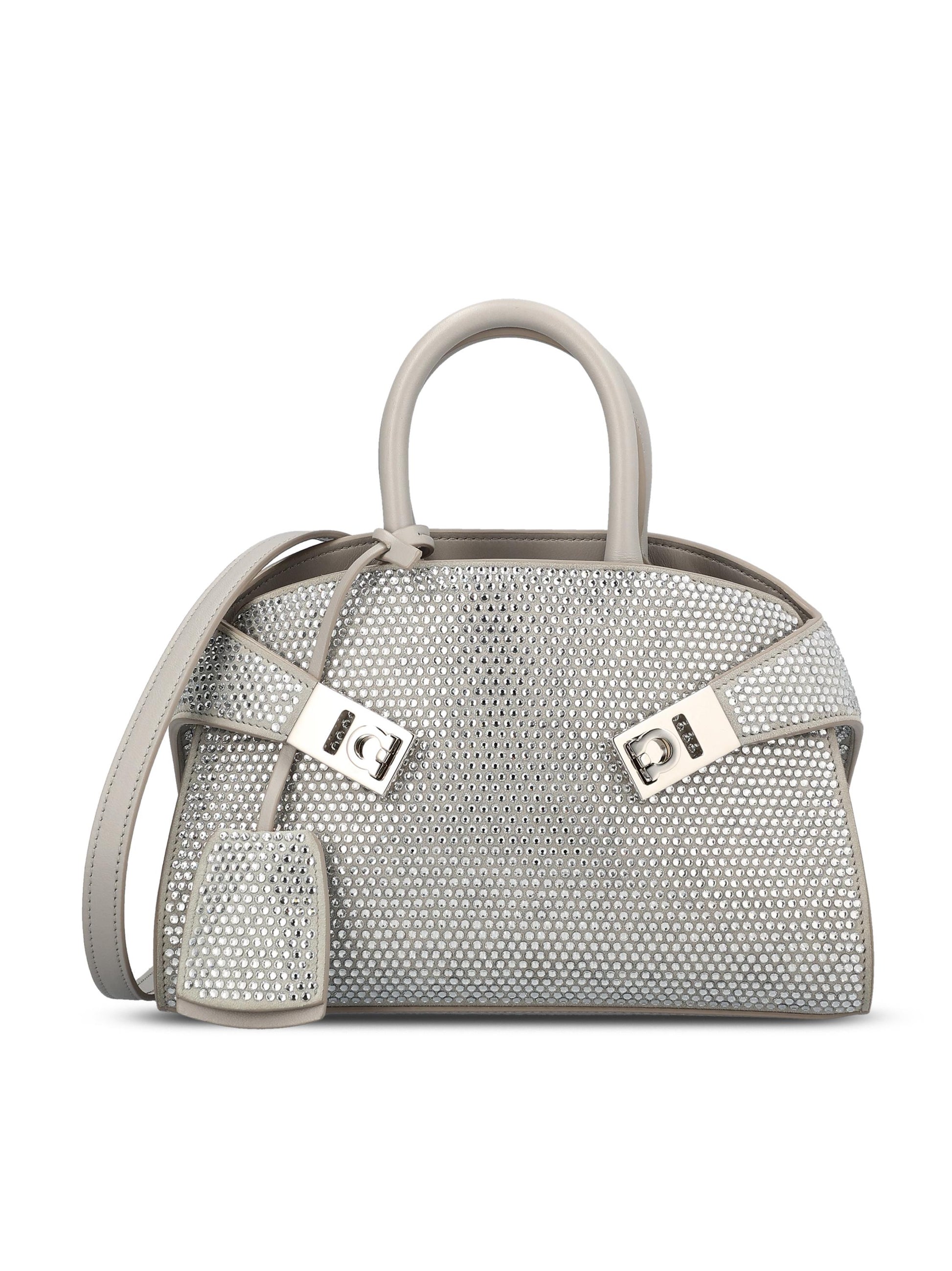 Borsa realizzata in pelle e cristalli. 219435 774755001 SALVATORE FERRAGAMO 