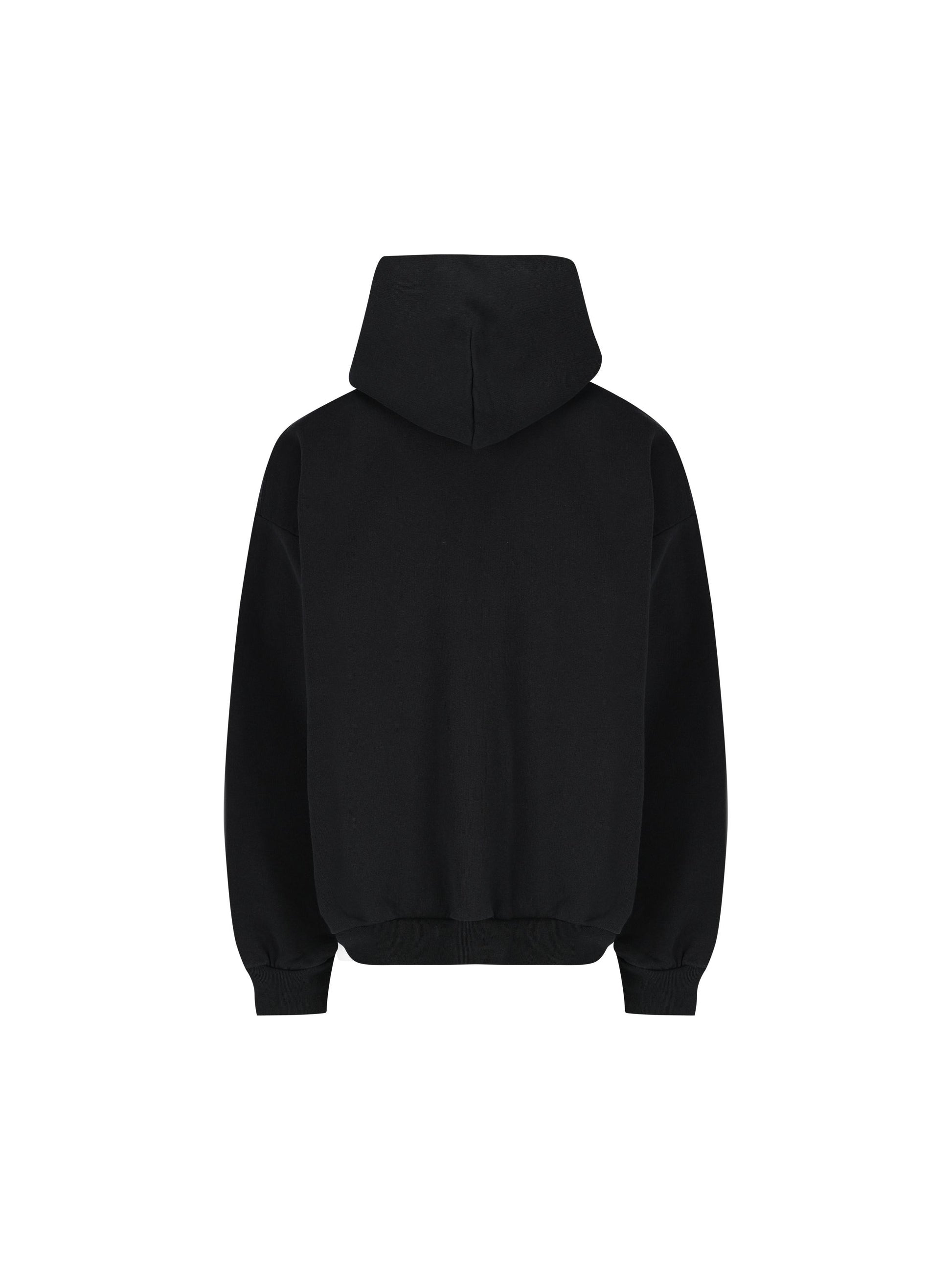 Hoodie Nano BB Medium Fit in nero délavé 767877 TSVO31083 BALENCIAGA 