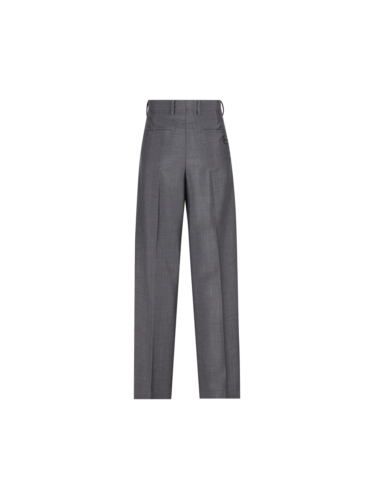 Pantaloni realizzati in mohair e lana. MP1990 12I1F0308 MIU MIU 