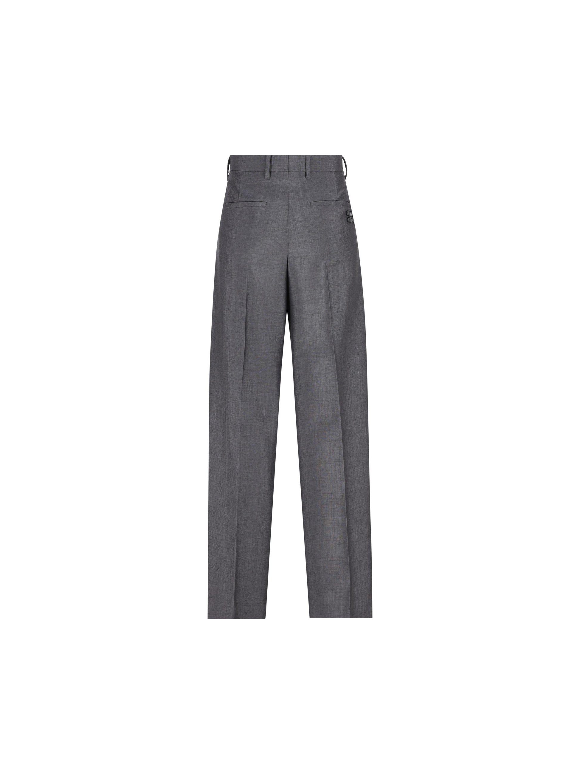 Pantaloni realizzati in mohair e lana. MP1990 12I1F0308 MIU MIU 