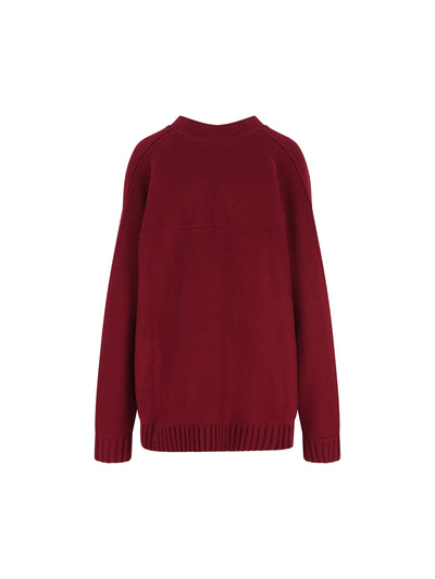 Cardigan in lana vergine e cashmere con dettaglio Morsetto 836378 XKE0Y6122 GUCCI 