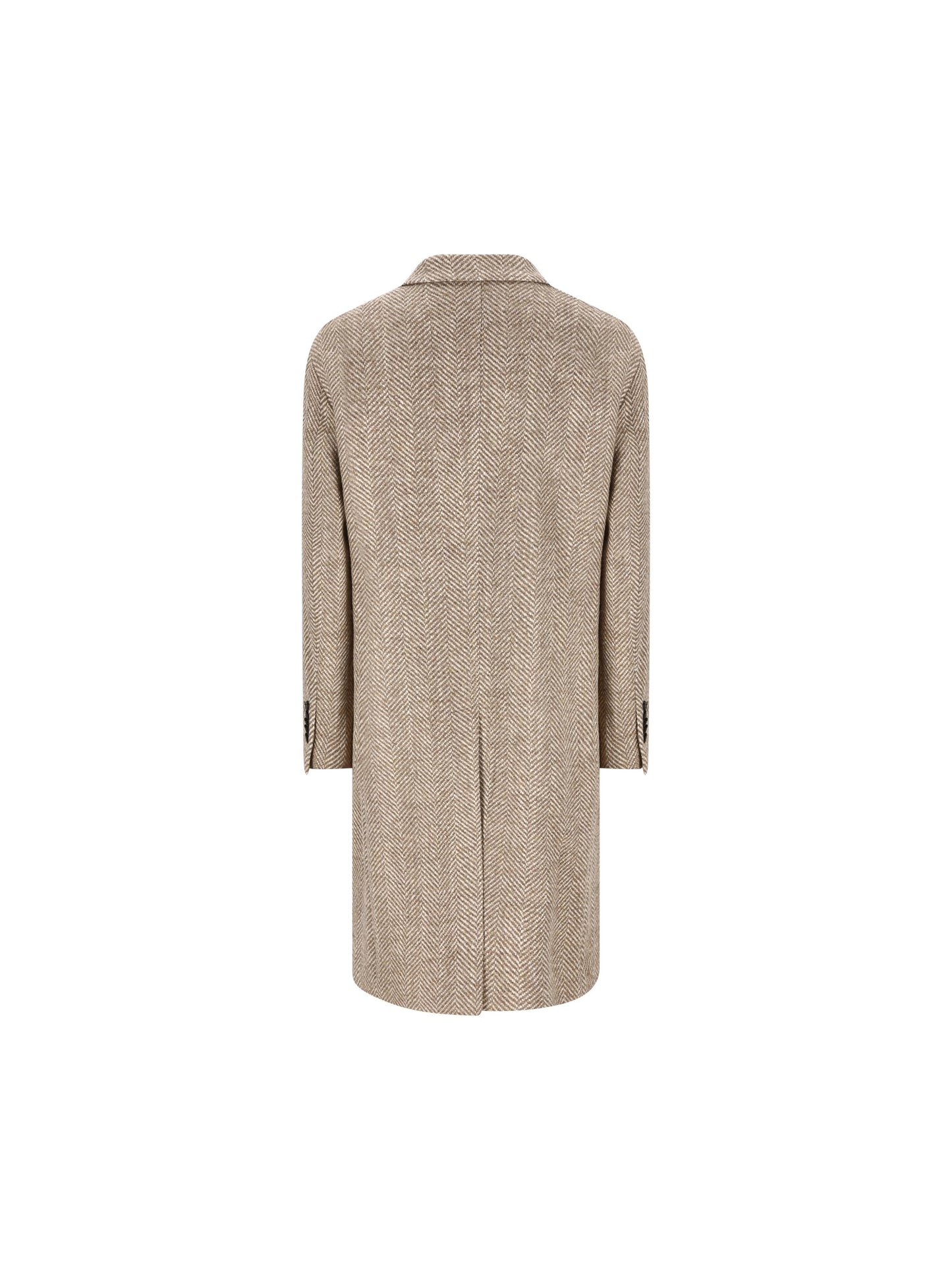 Cappotto doppiopetto in lana vergine spigata CLD10B 340218ET948727 TAGLIATORE 