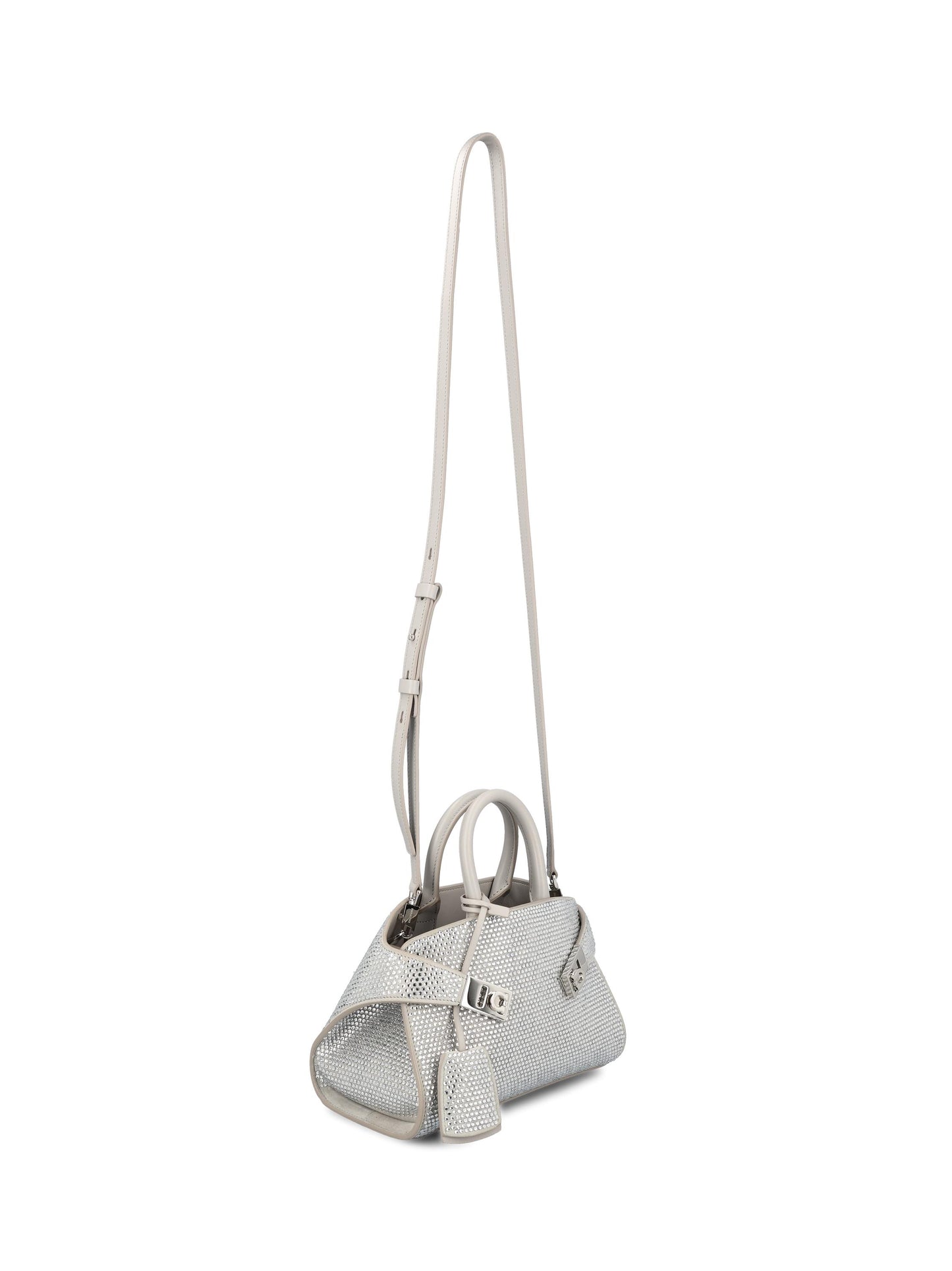 Borsa realizzata in pelle e cristalli. 219435 774755001 SALVATORE FERRAGAMO 