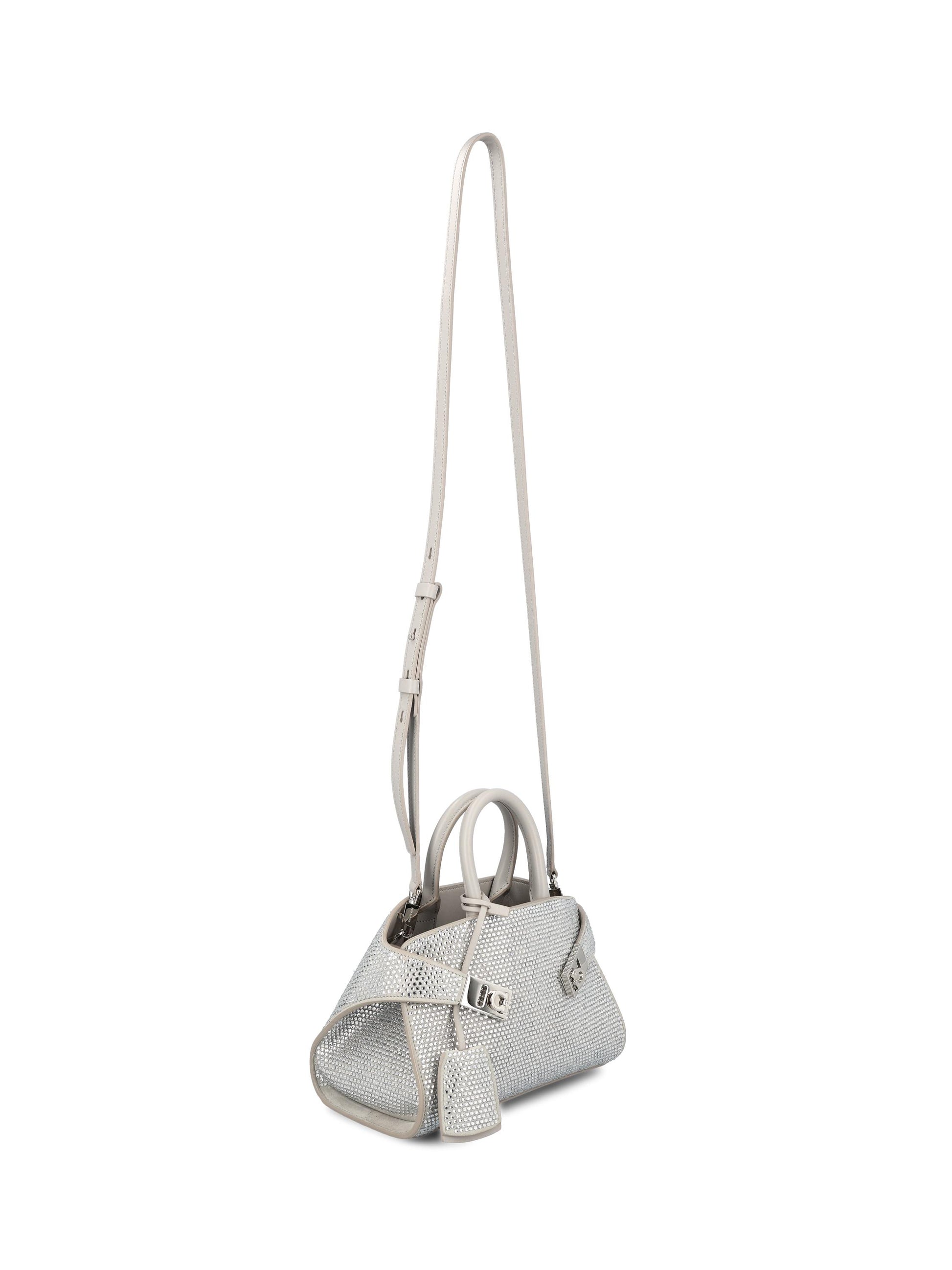 Borsa realizzata in pelle e cristalli. 219435 774755001 SALVATORE FERRAGAMO 