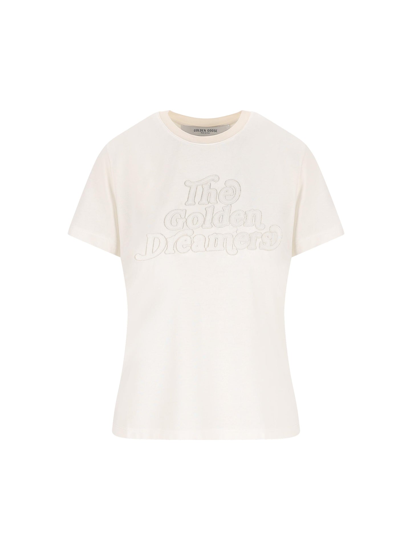 T-Shirt realizzata in viscosa e poliammide. GWP02322 P00211611616 GOLDEN GOOSE 