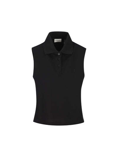 Polo realizzata in cotone riciclato. 862601 Y37ZE1000 SAINT LAURENT 