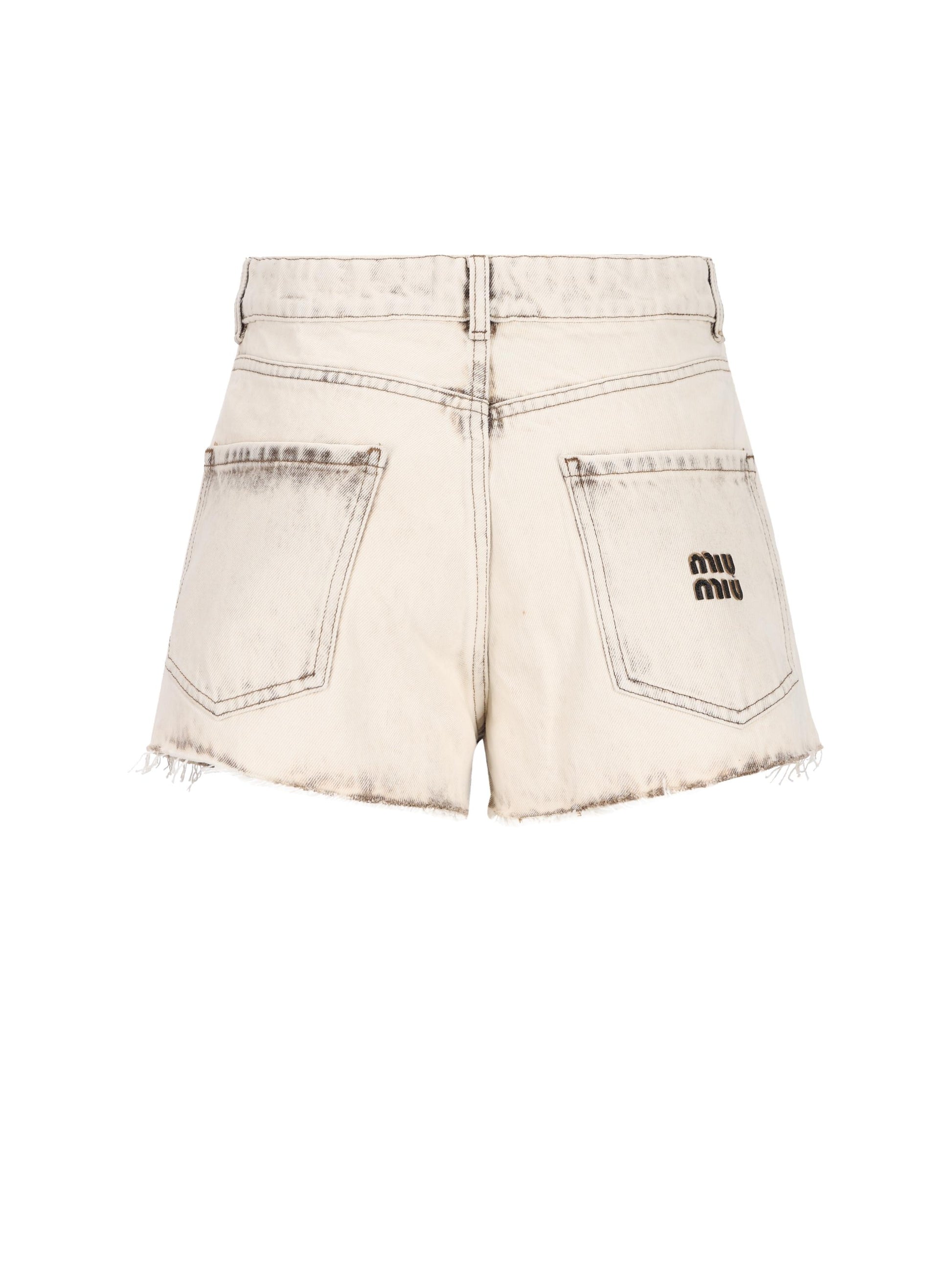 Shorts realizzati in cotone. GWP602 183TF0009 MIU MIU 