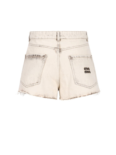 Shorts realizzati in cotone. GWP602 183TF0009 MIU MIU 