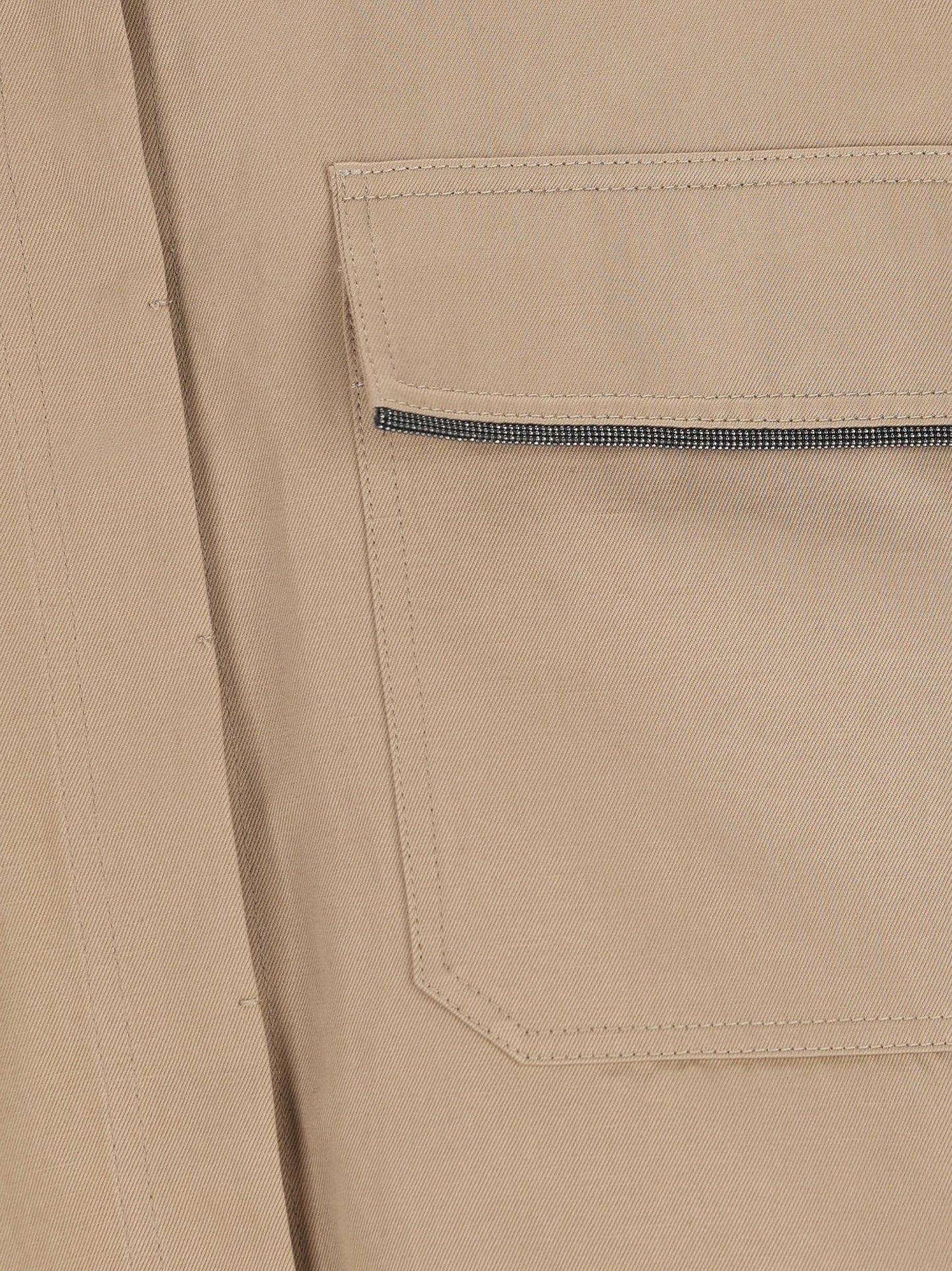 Camicia realizzata in cotone e lino. ML597EM906 C631 BRUNELLO CUCINELLI 