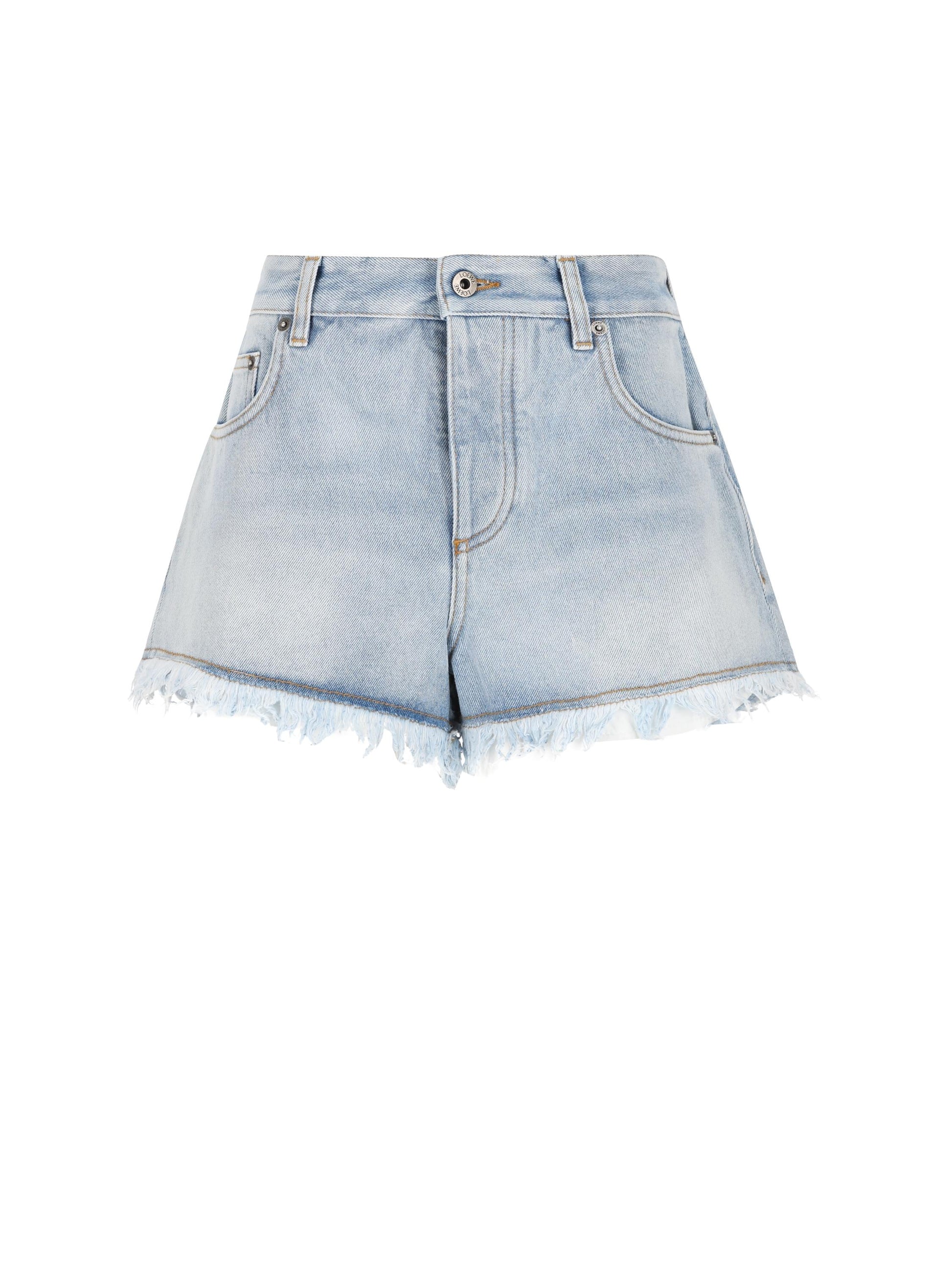 Short in denim di cotone. S616Y1GX08 8438 LOEWE - PAULA'S IBIZA 