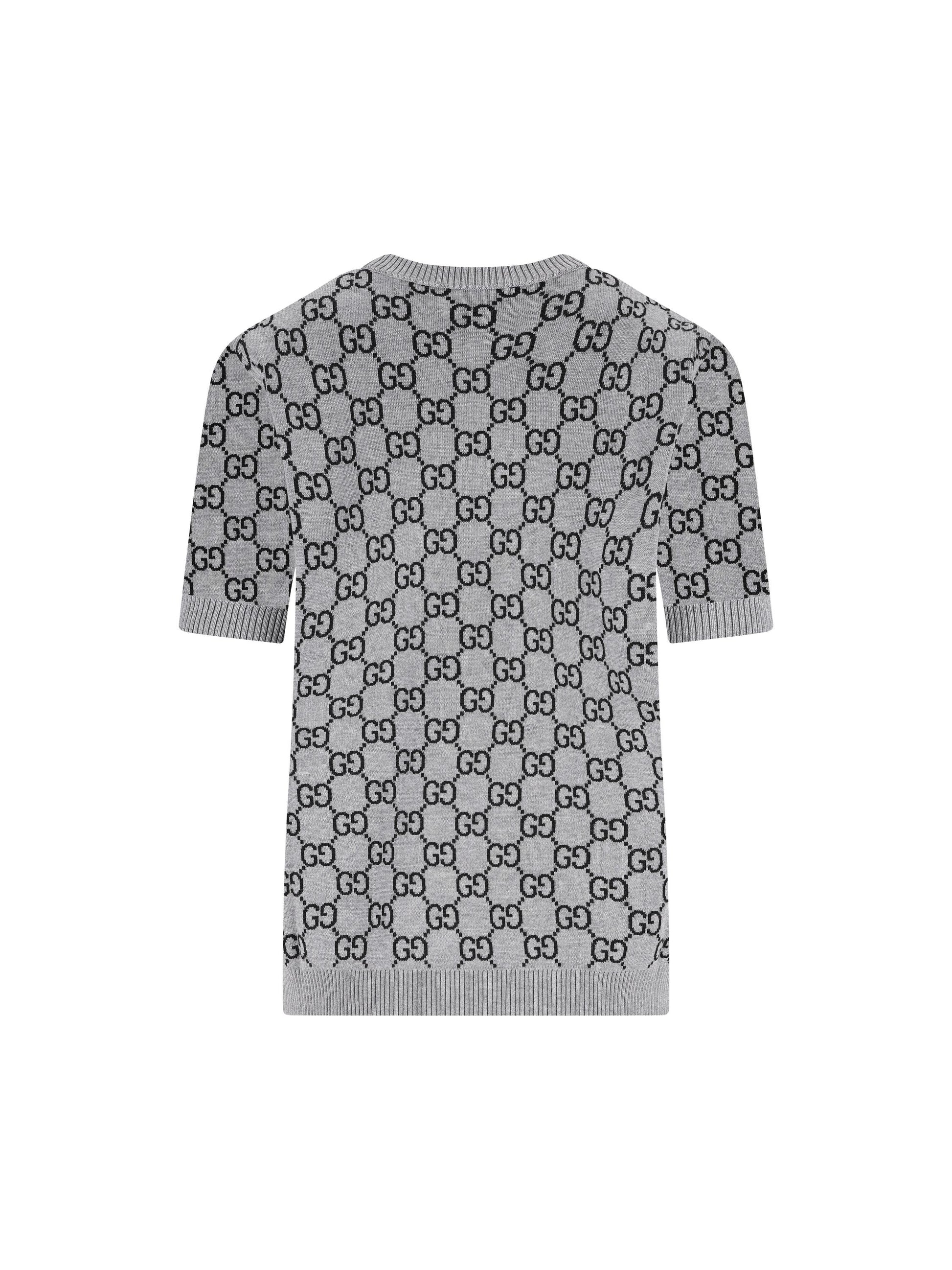 Maglia reversibile in lana jacquard GG 798159 XKD8T1045 GUCCI 