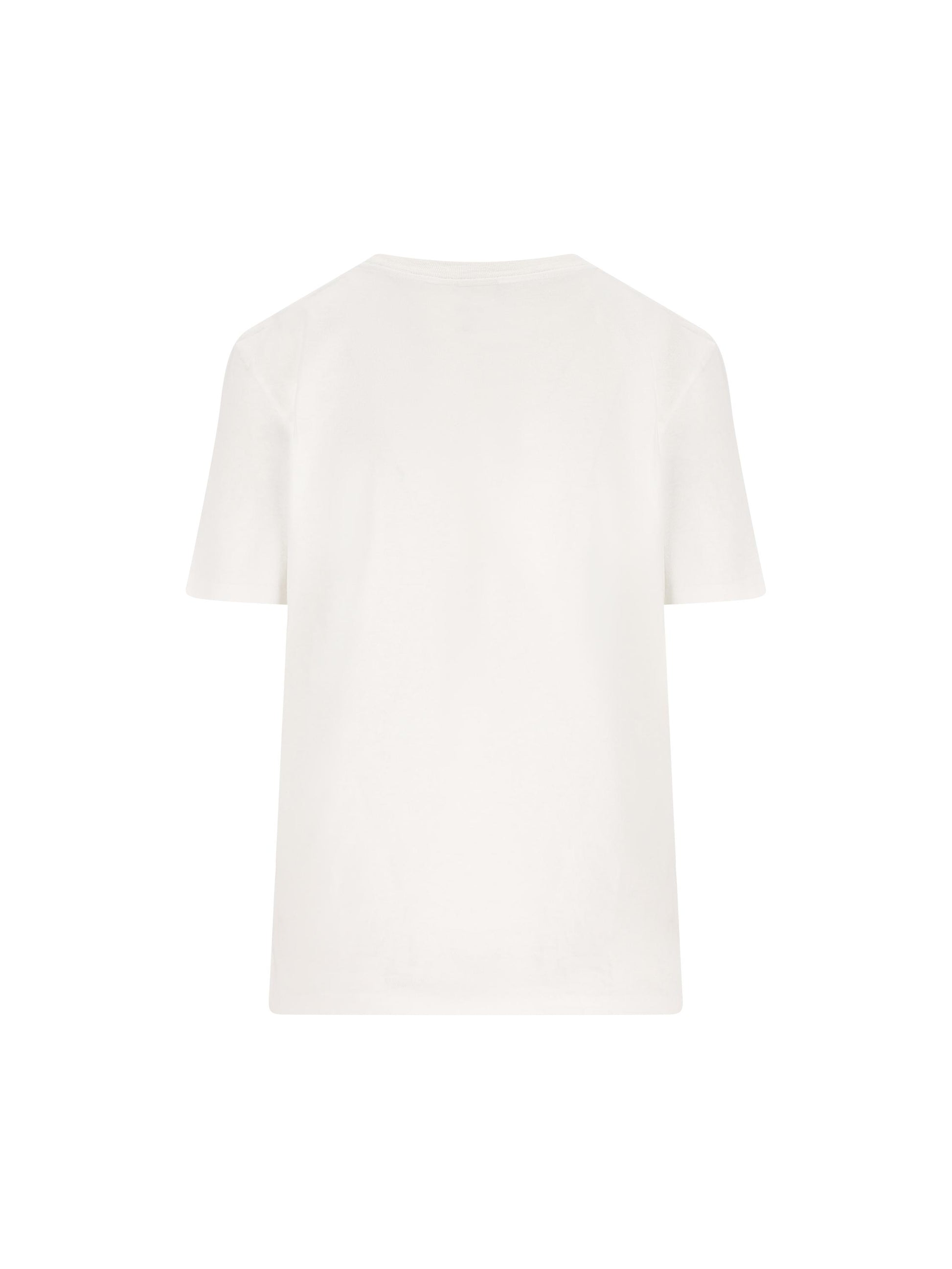 T-shirt girocollo in jersey di cotone biologico. CH26SJH11802 101 CHLOE' 