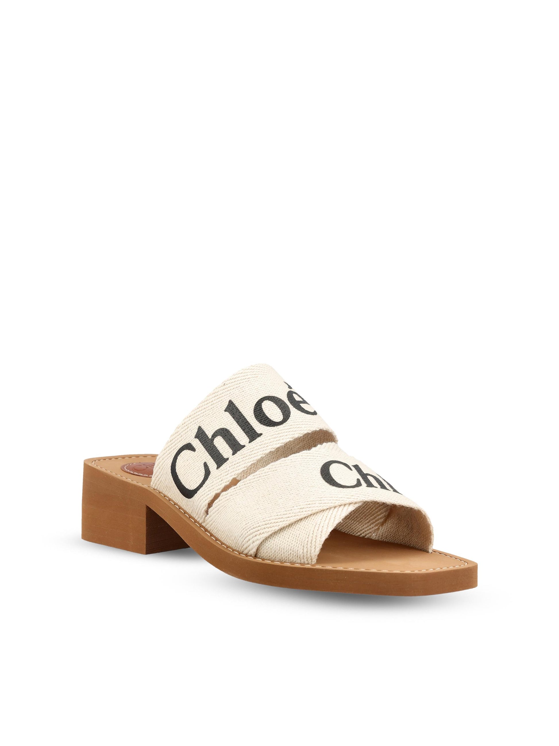 Sabot realizzate in lino. CHC22U550Z3 101 CHLOE' 