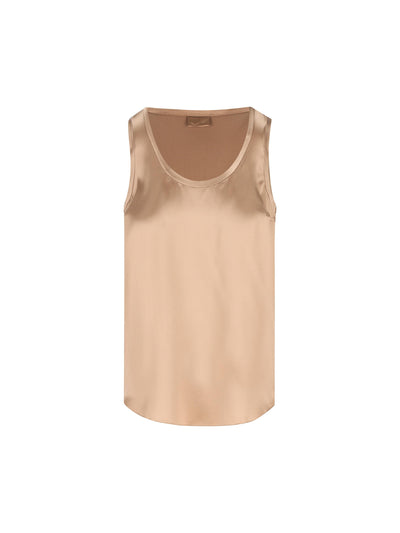 Top reversibile in raso di seta stretch M0C59E0600 C9237 BRUNELLO CUCINELLI 