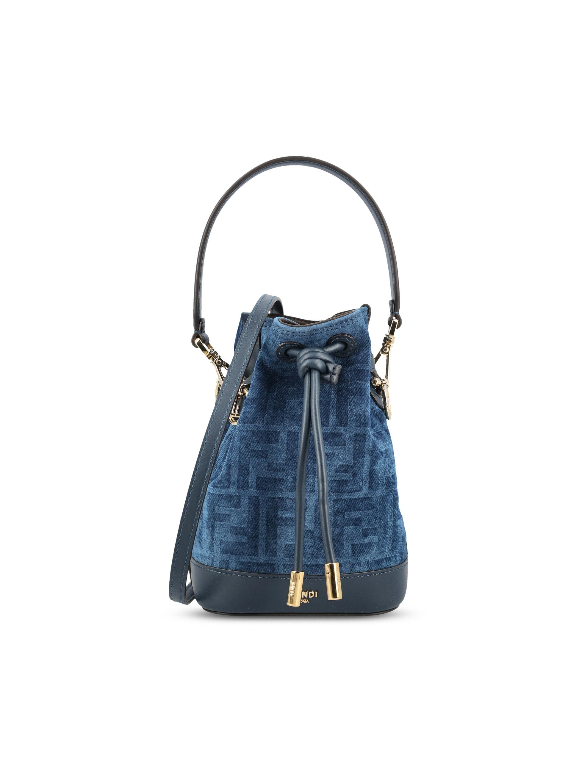 Minibag in denim. 8BS109 AVR6F1UJW FENDI 