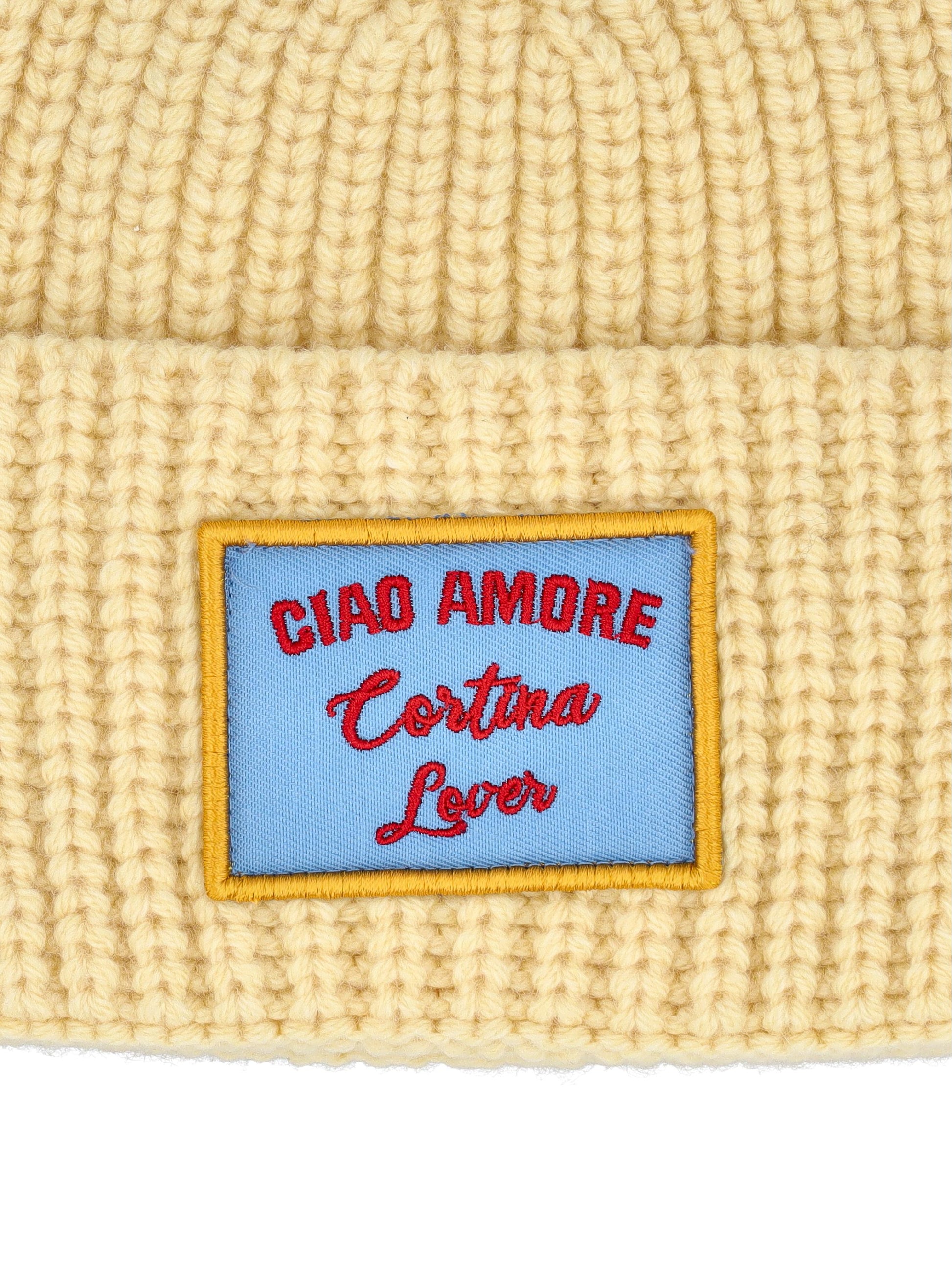 Cappello in lana e cashmere "Ciao Amore Cortina Lover" F25EM2831K 05 GIADA BENINCASA 