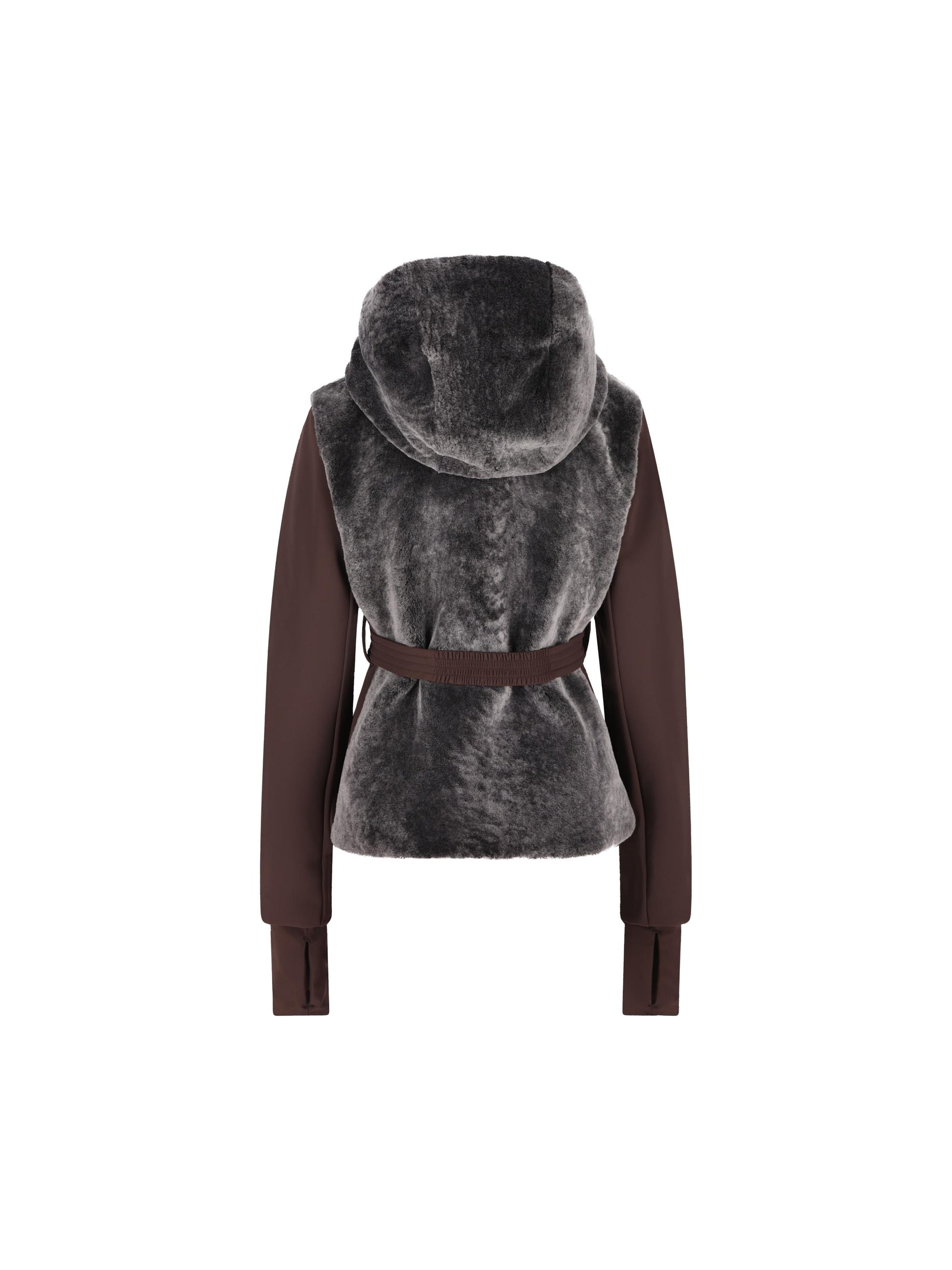 Giacca da sci in shearling e tessuto tecnico. FAN150 AT98F1T6H FENDI 