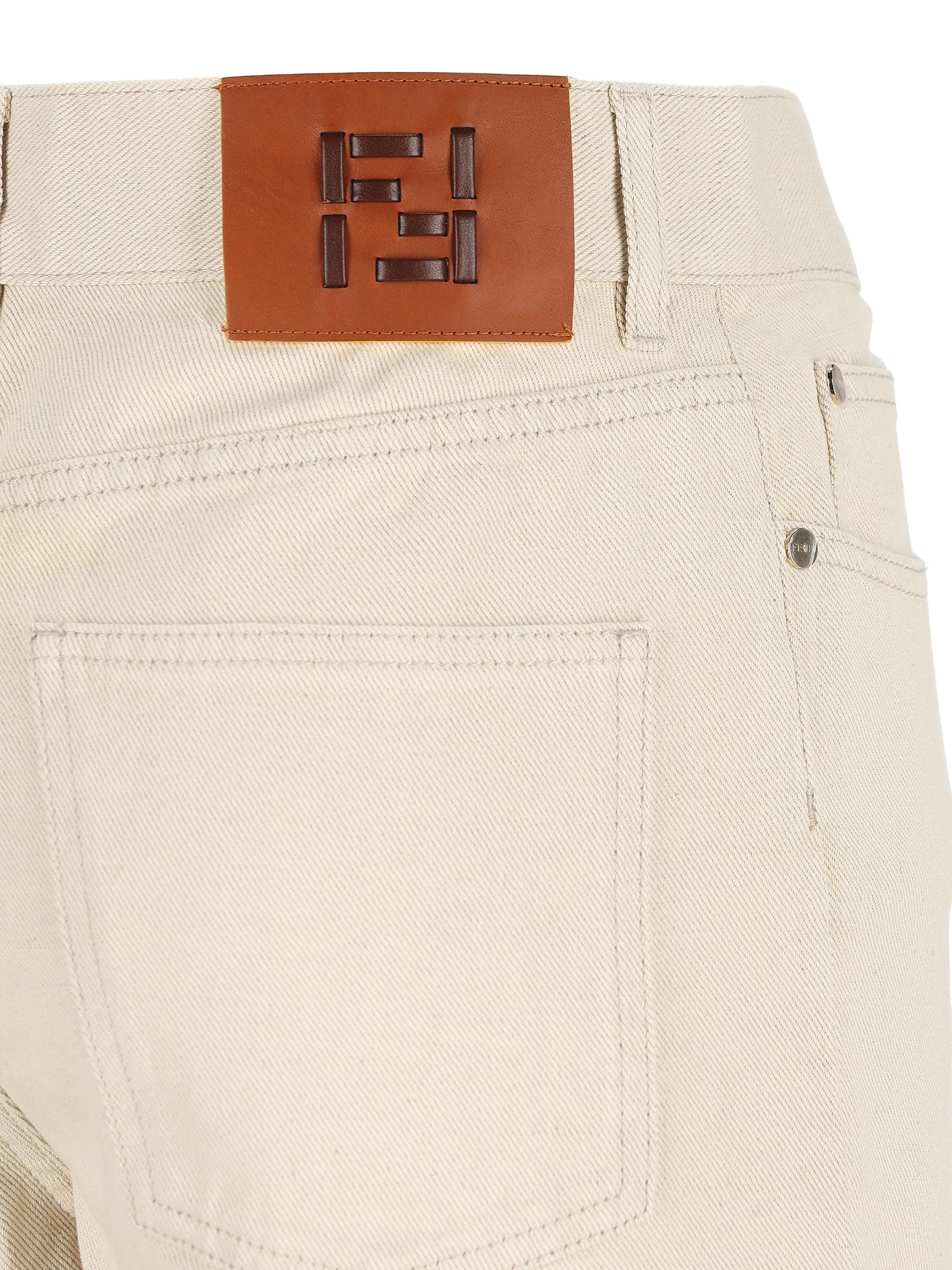 Pantaloni realizzati in cotone FLP882 AOHVF1W0T FENDI 
