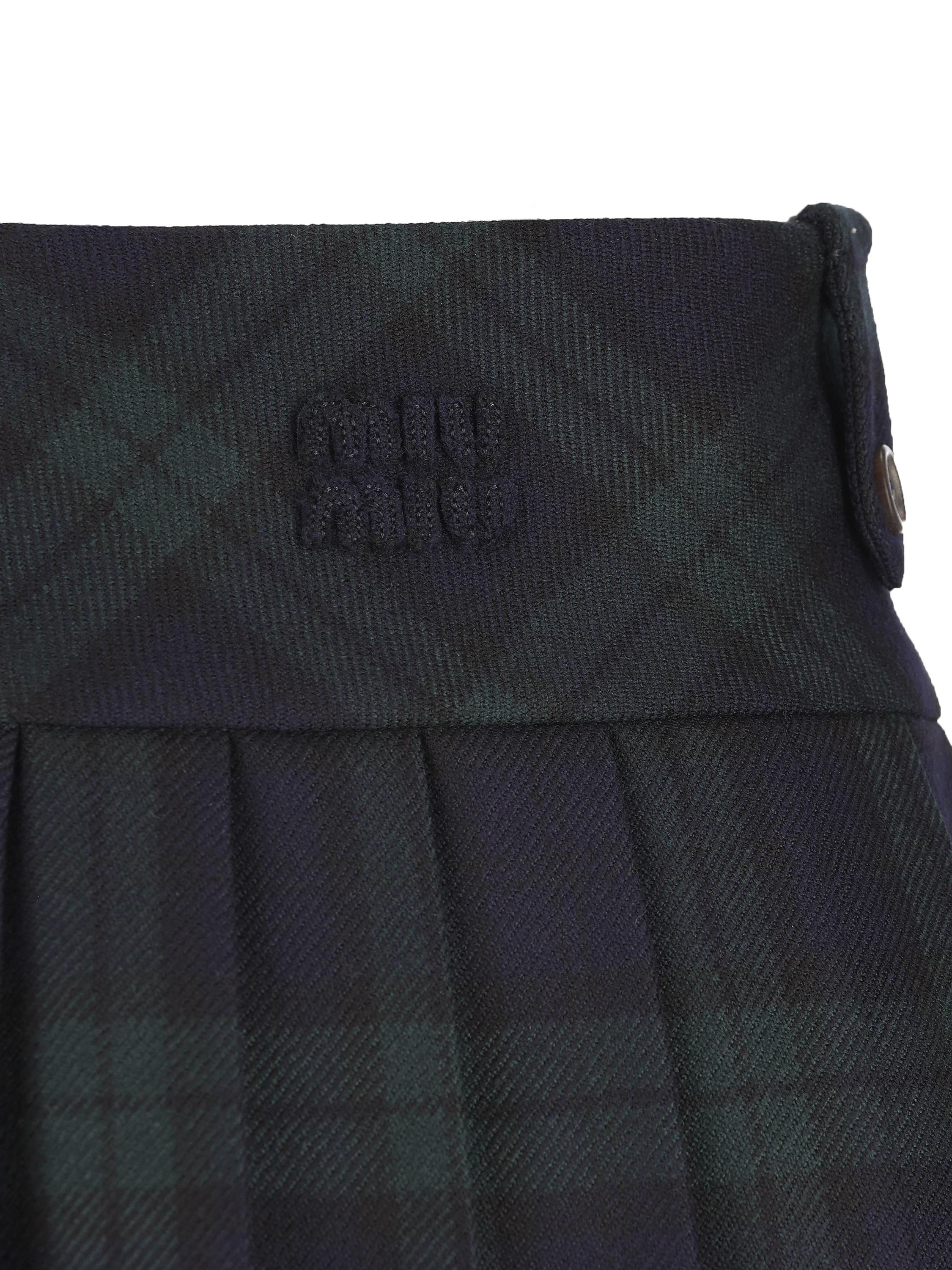 スカート FW1999 Miu Miu Wool Skirt 42 Miu Miu FW 1999 Wool Skirt – velvetknife