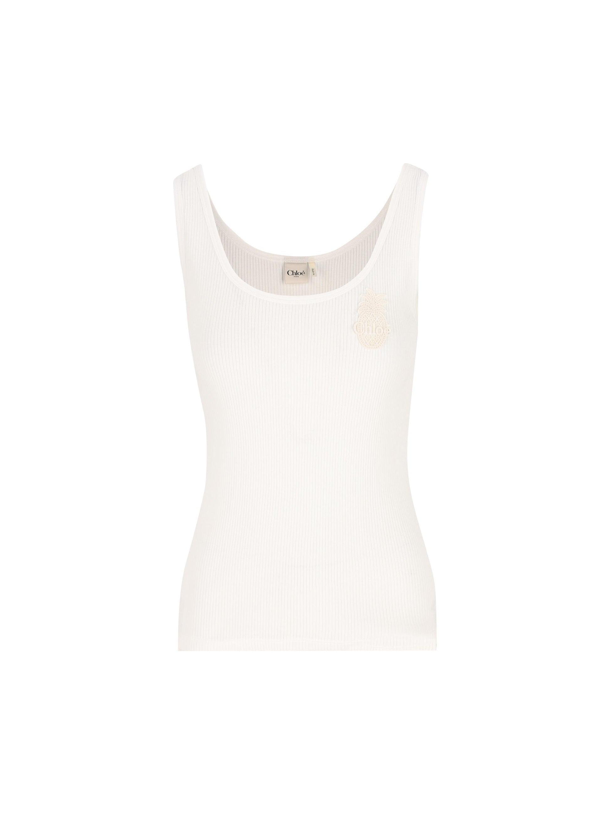 Canotta in cotone. CH25AJH12176 101 CHLOE' 