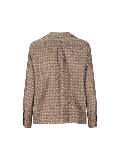 Camicia semiaderente in seta stampata 2611111131600 006 MAX MARA 