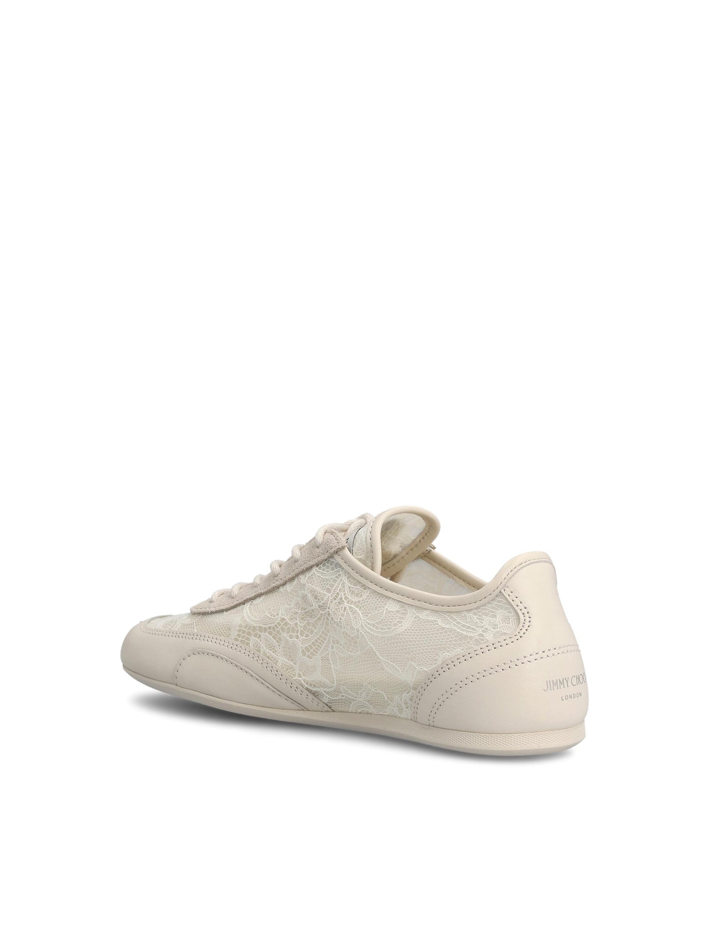 Sneakers realizzate in pizzo floreale e pelle. SUNNY/F ZGBVLATTEMIX JIMMY CHOO 