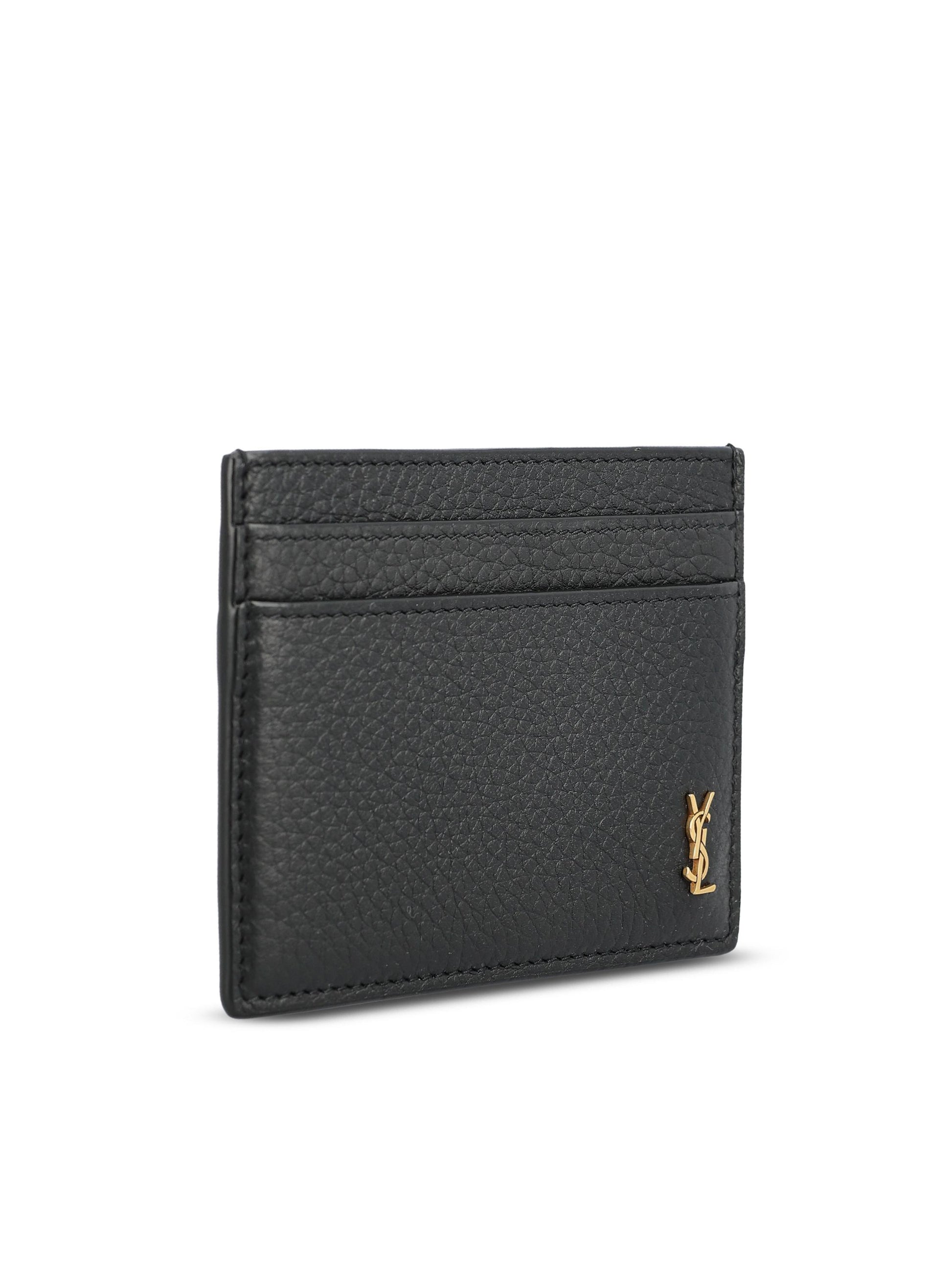 Portacarte realizzato in pelle martellata. 847951 AAET91000 SAINT LAURENT 