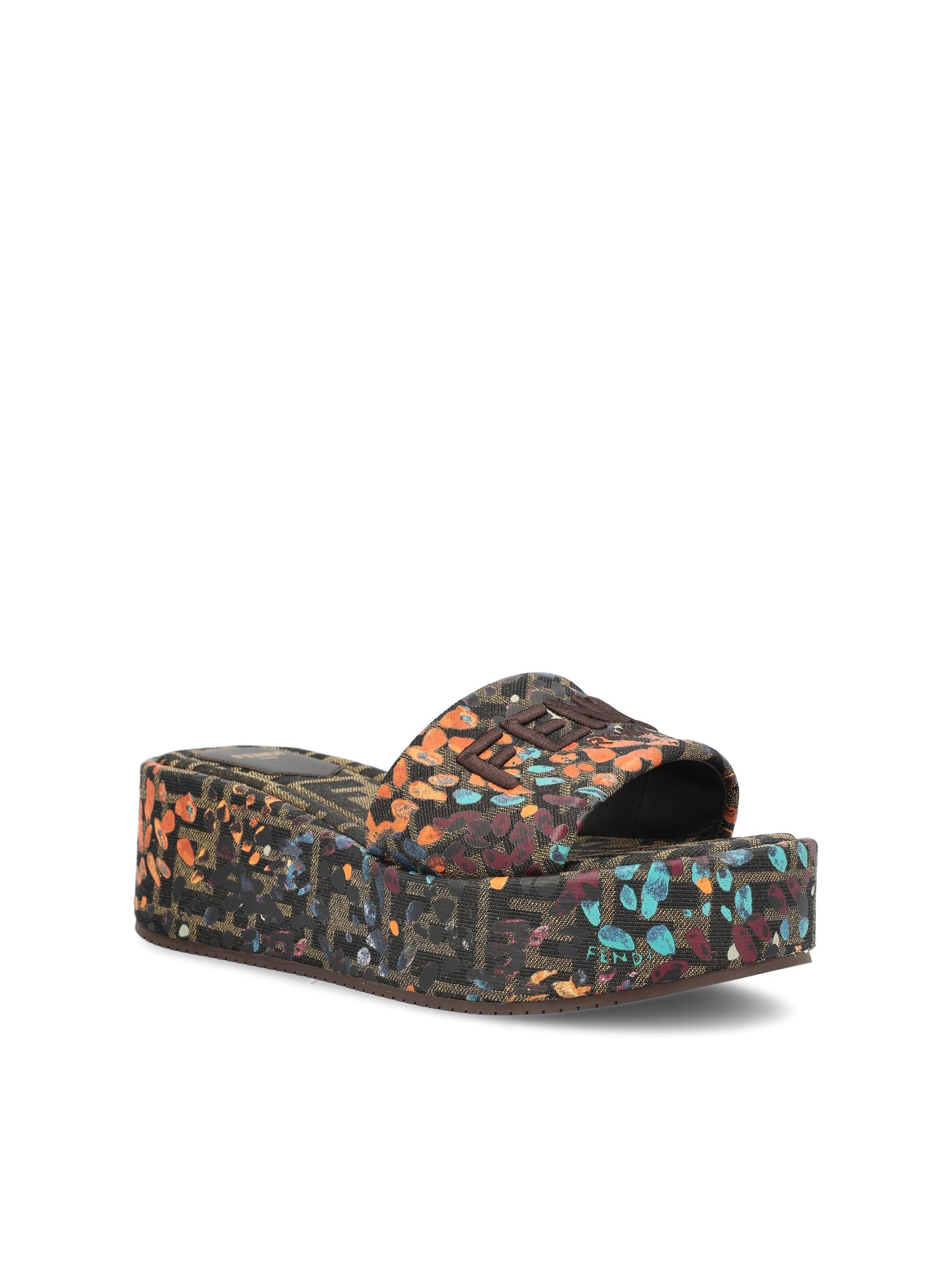 Slide realizzate in tessuto FF. 8R8515 AWD7F1V94 FENDI 