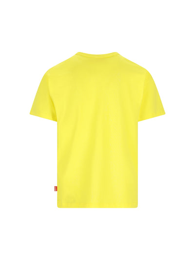 T-shirt con stampa di rana e logo A21651 0PLAT21I DIESEL 