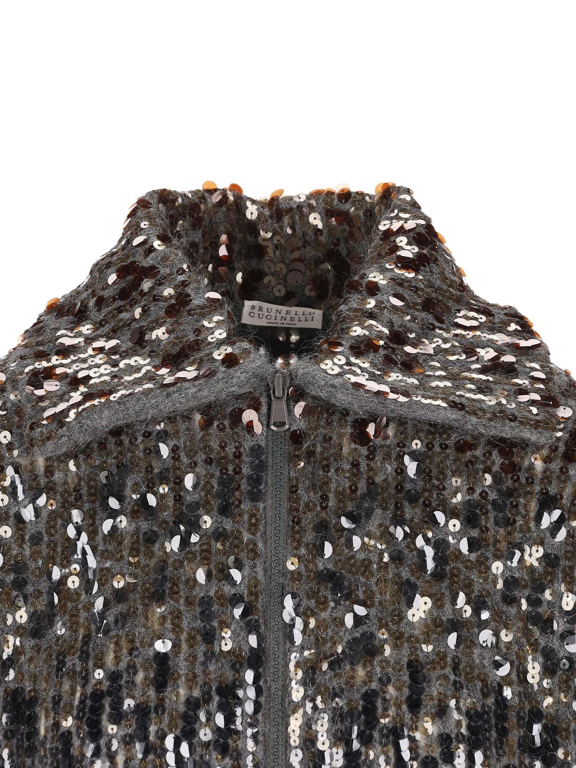 Cardigan realizzato in mohair. M1U375916 C9144 BRUNELLO CUCINELLI 