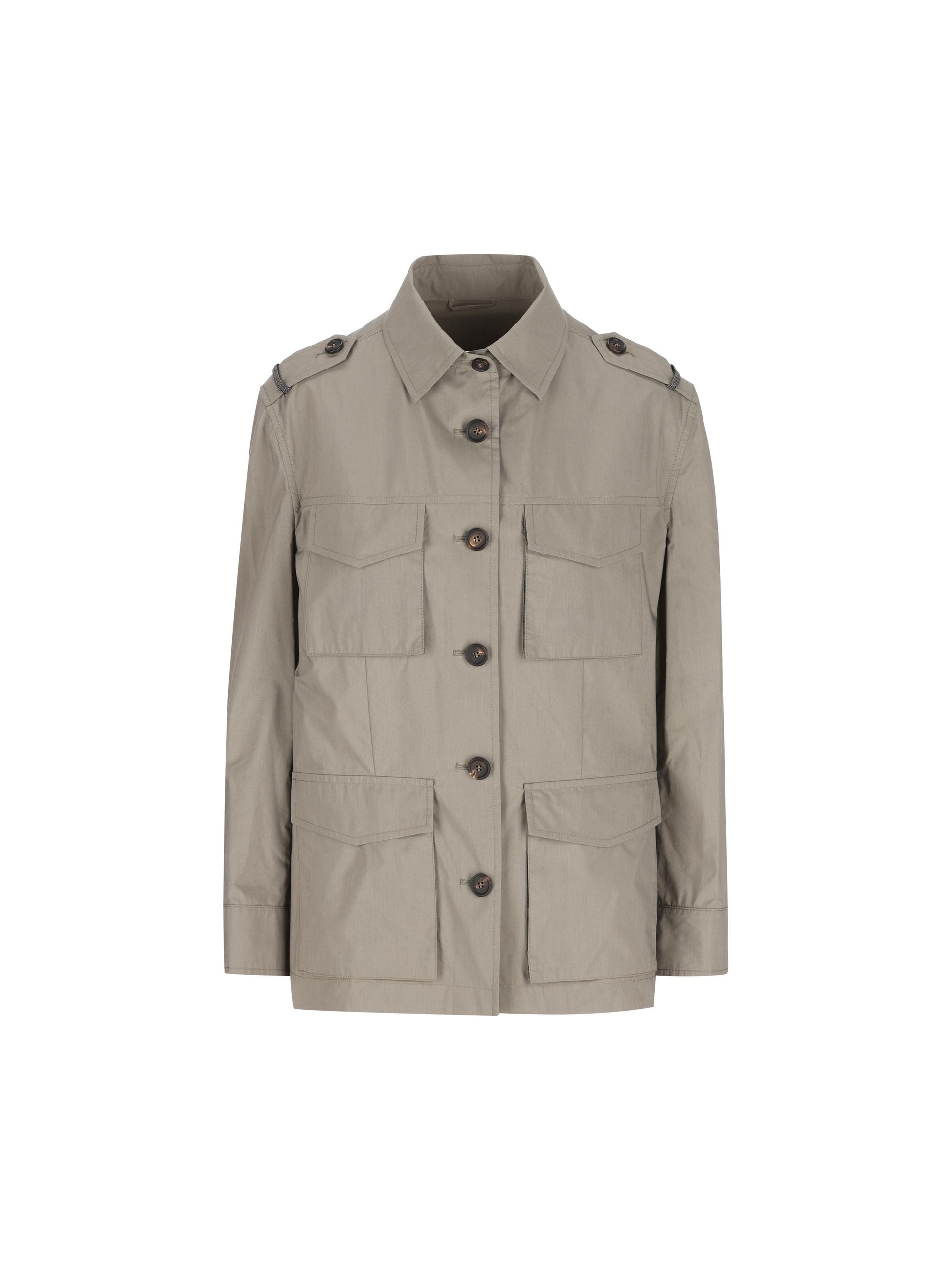 Outerwear in popeline di cotone. MR4577856 C6539 BRUNELLO CUCINELLI 